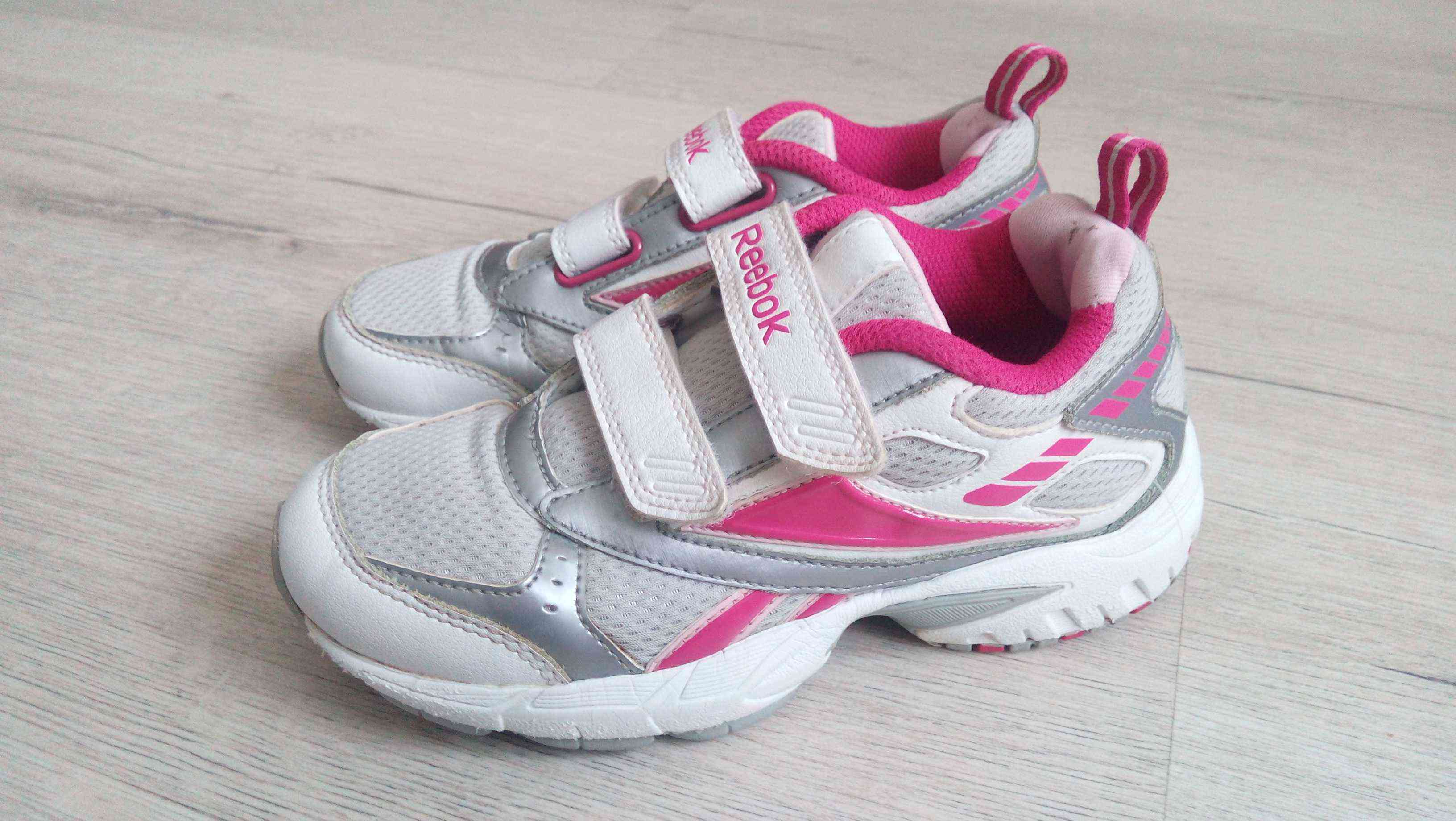 30 (19 см Reebok (Рибок) Кожанные кроссовки для девочки