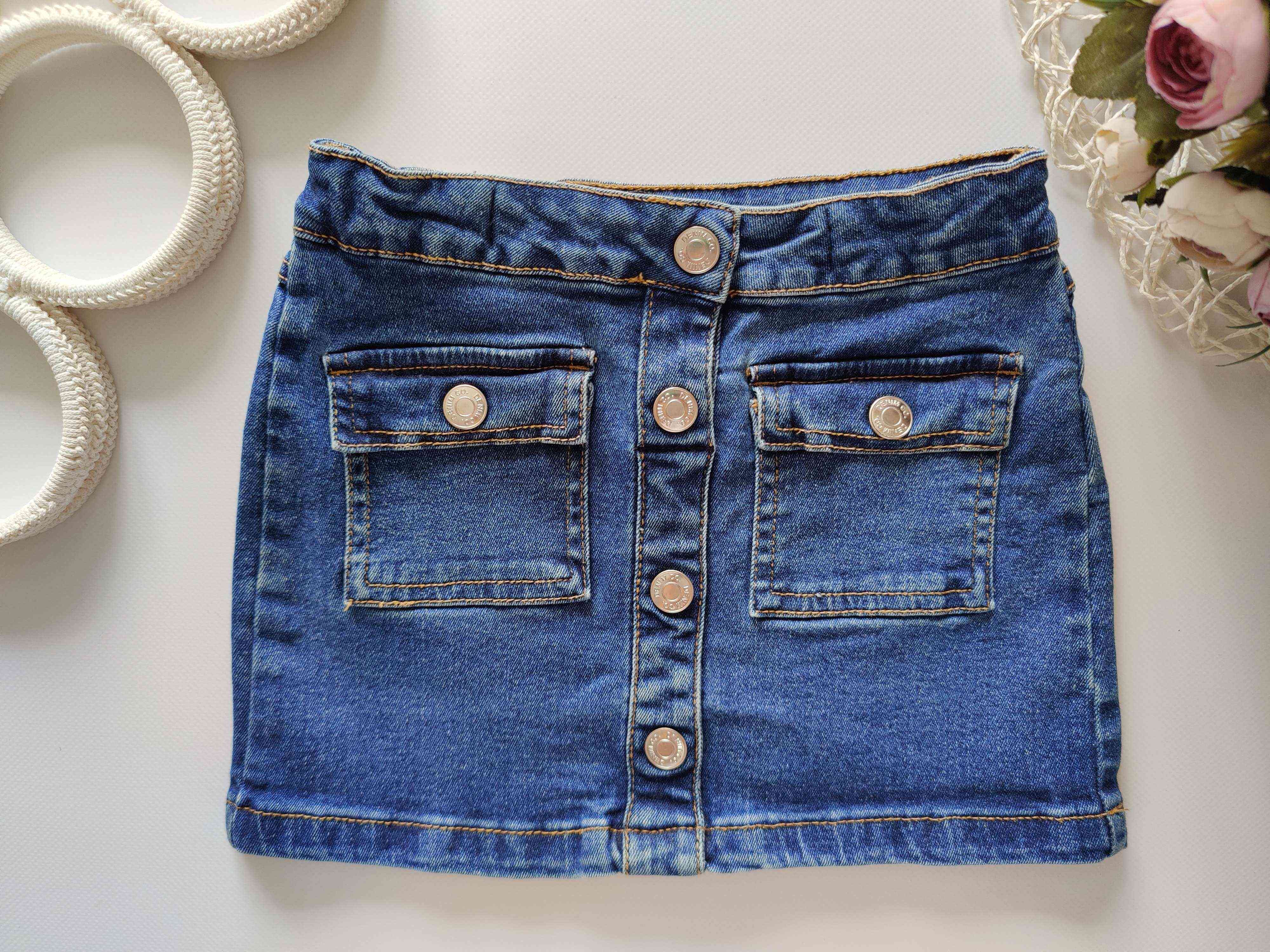 4,5 років, зріст 110 Дитяча джинсова спідниця
