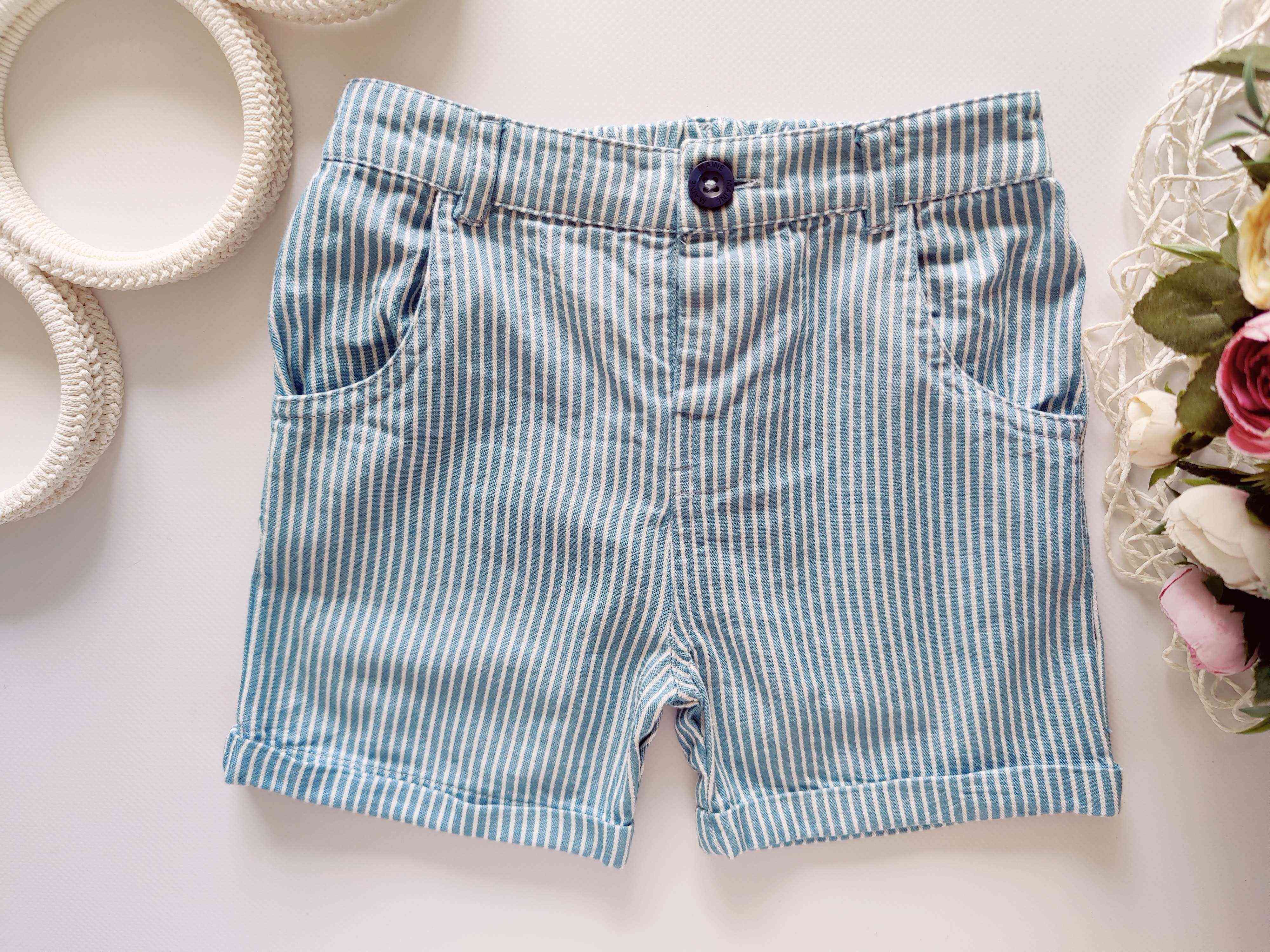 18,24 мес, рост 92 Полосатые шорты Maine