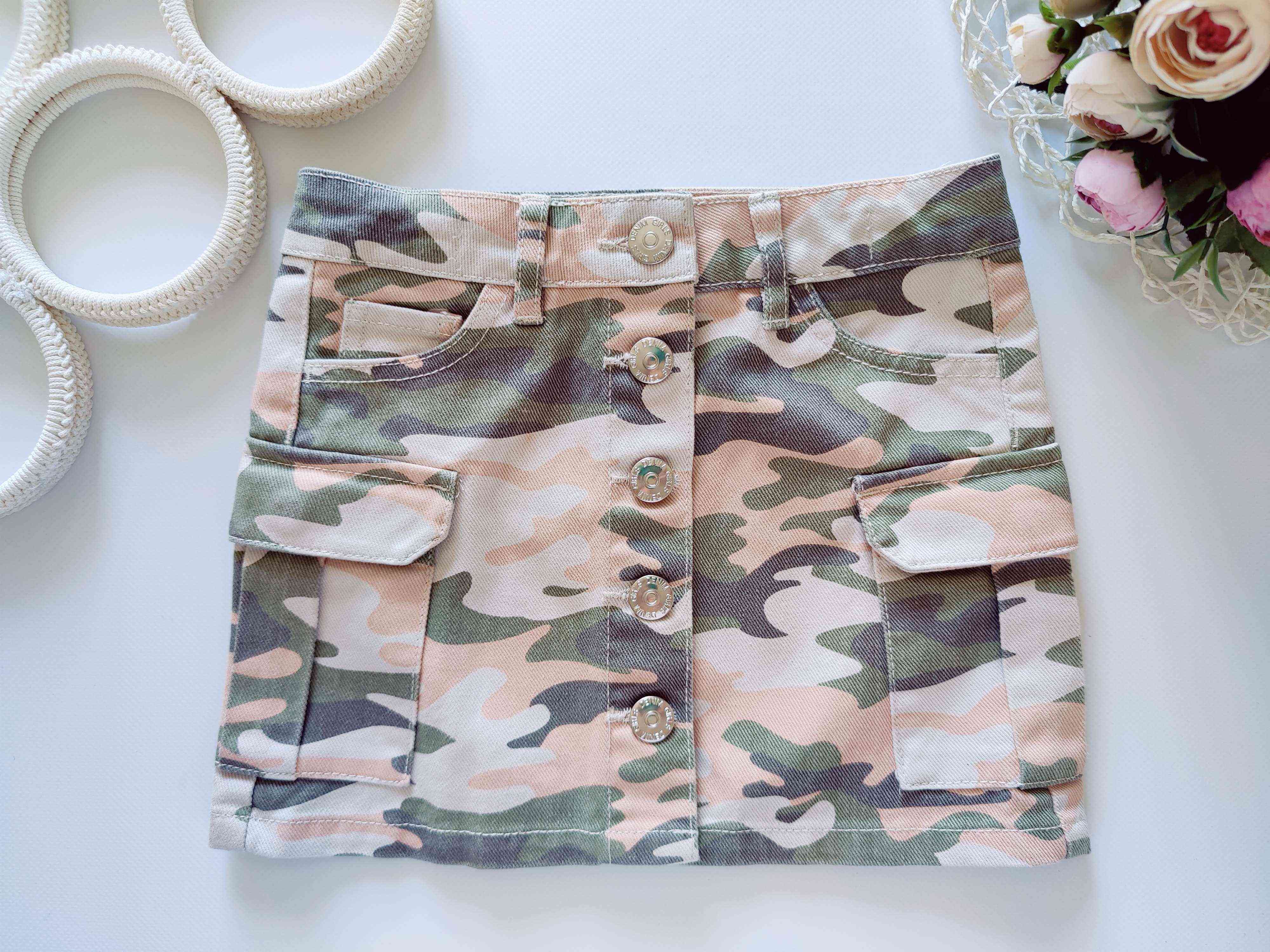 5 років, зріст 110 Спідниця камуфляжного забарвлення