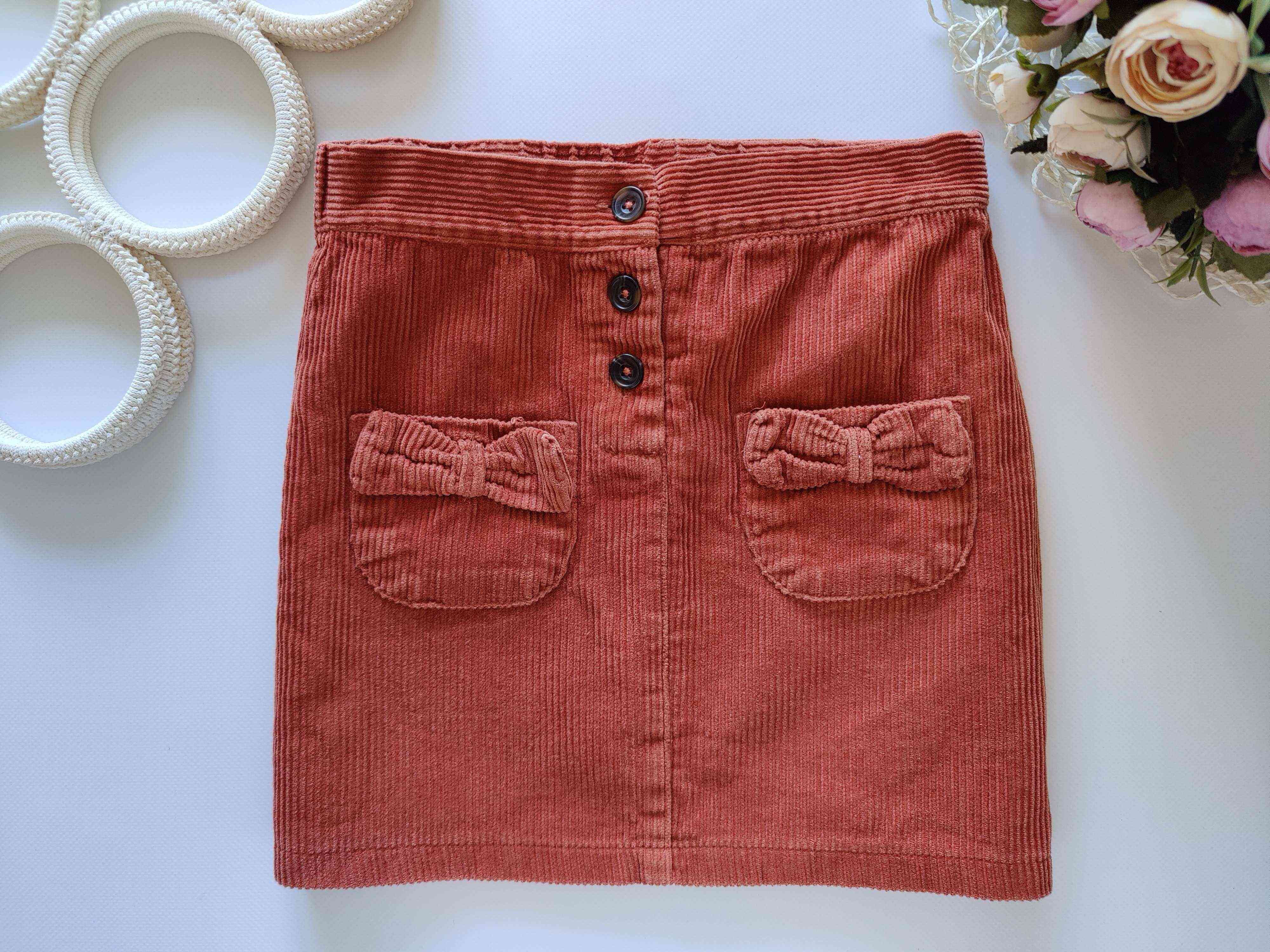 6,7 років, зріст 116,122 Вельветова спідниця на резинці