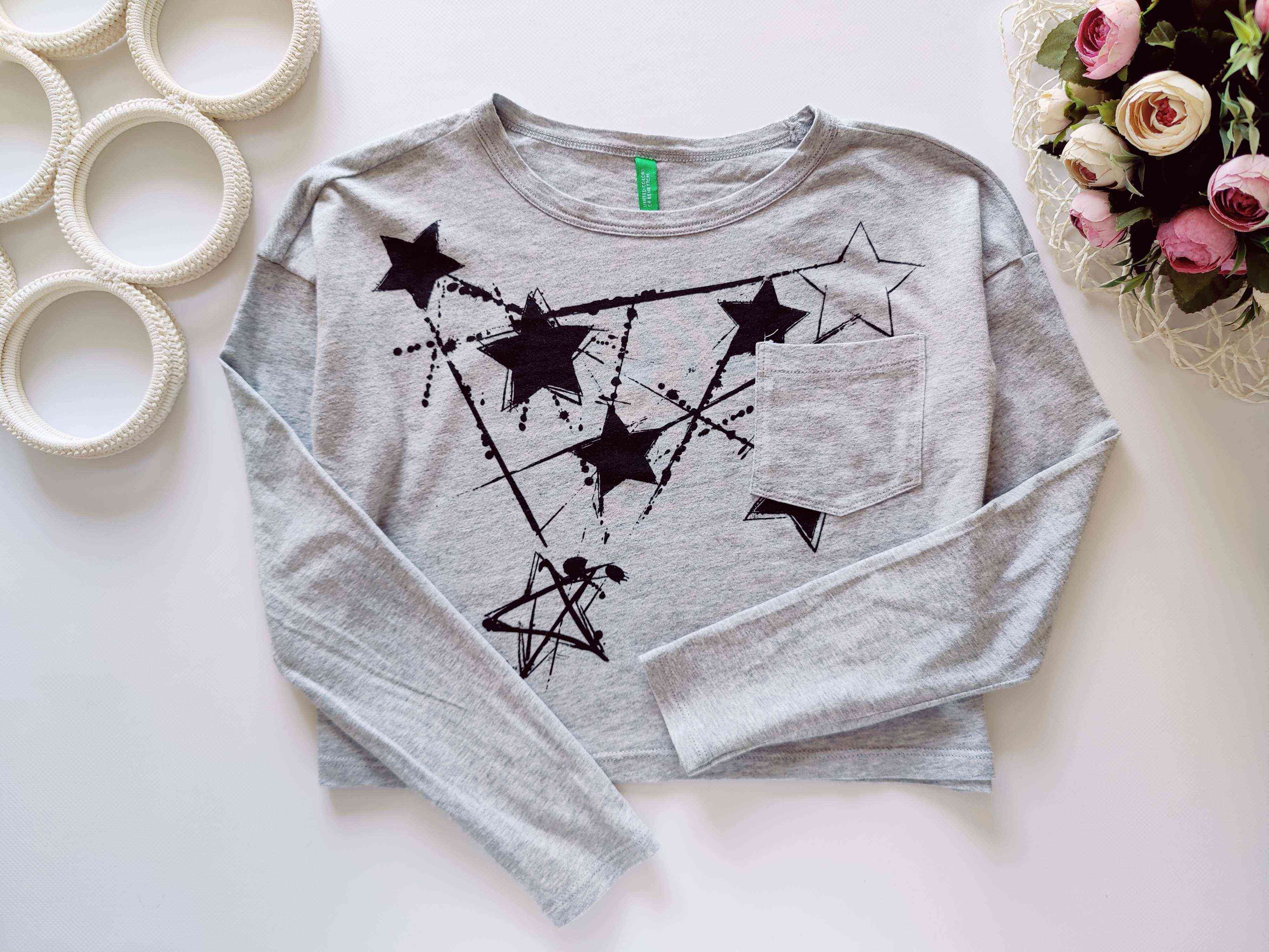 8,9 років, зріст 140 Укорочений лонгслів