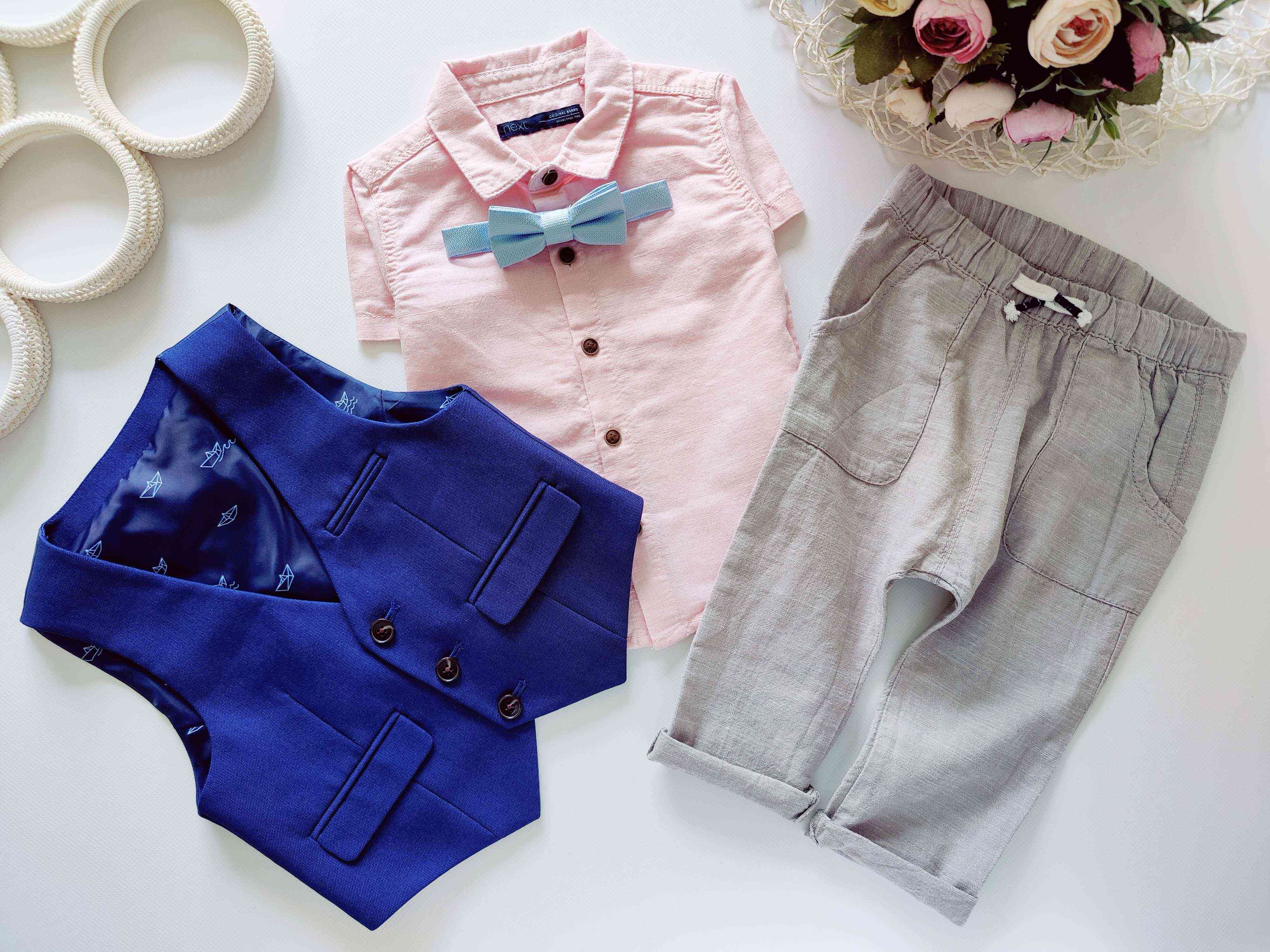 6-12 мес, рост 74-80 Нарядный костюм для мальчика