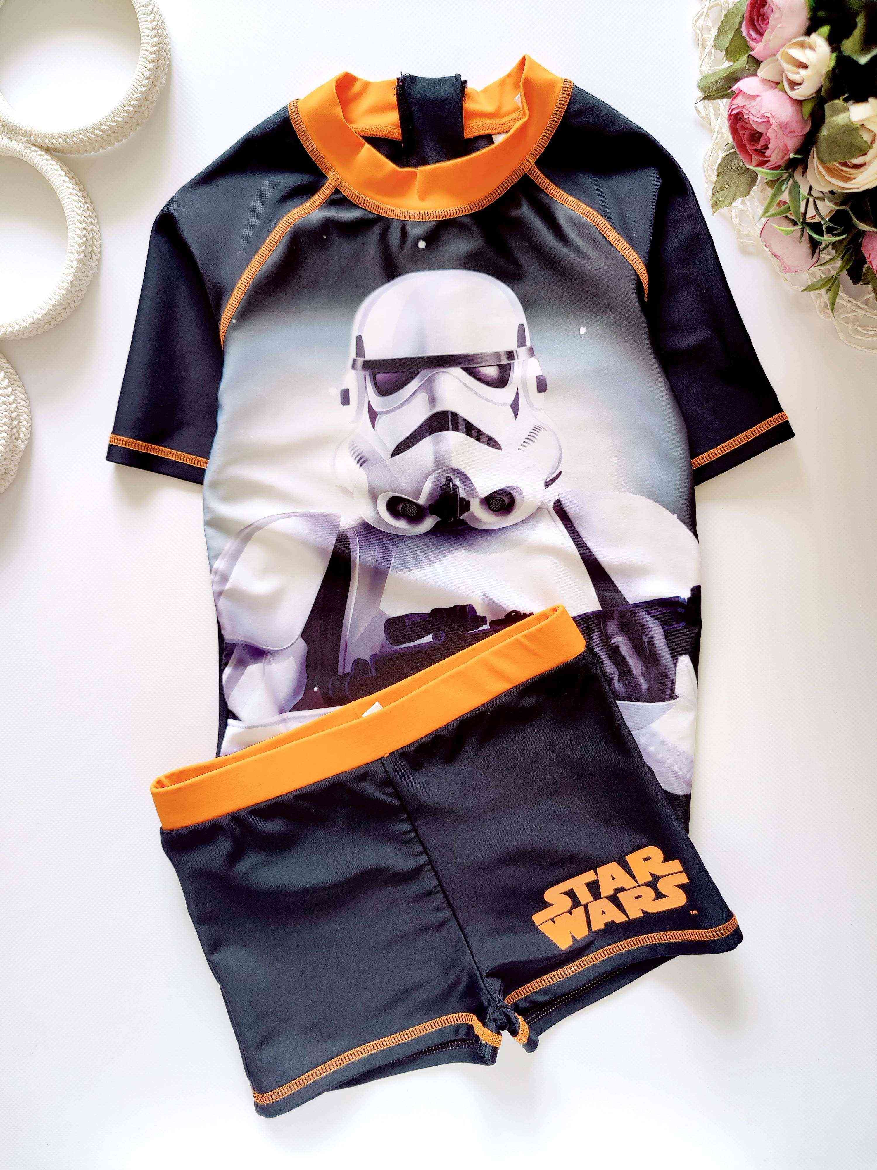 7,8 лет, рост 122,128 Солнцезащитный купальный комплект