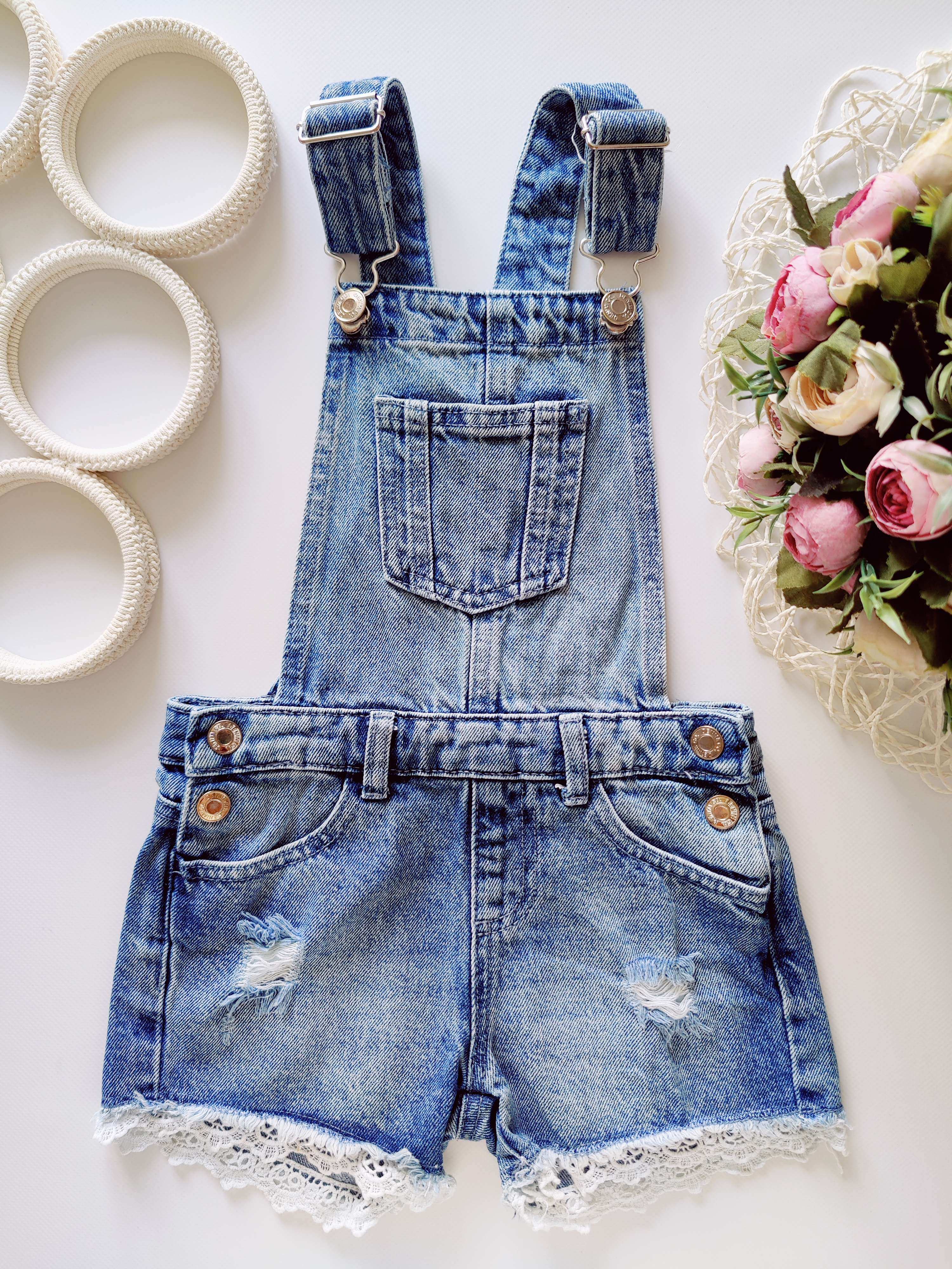 3,4 роки, зріст 104 Джинсовий комбінезон