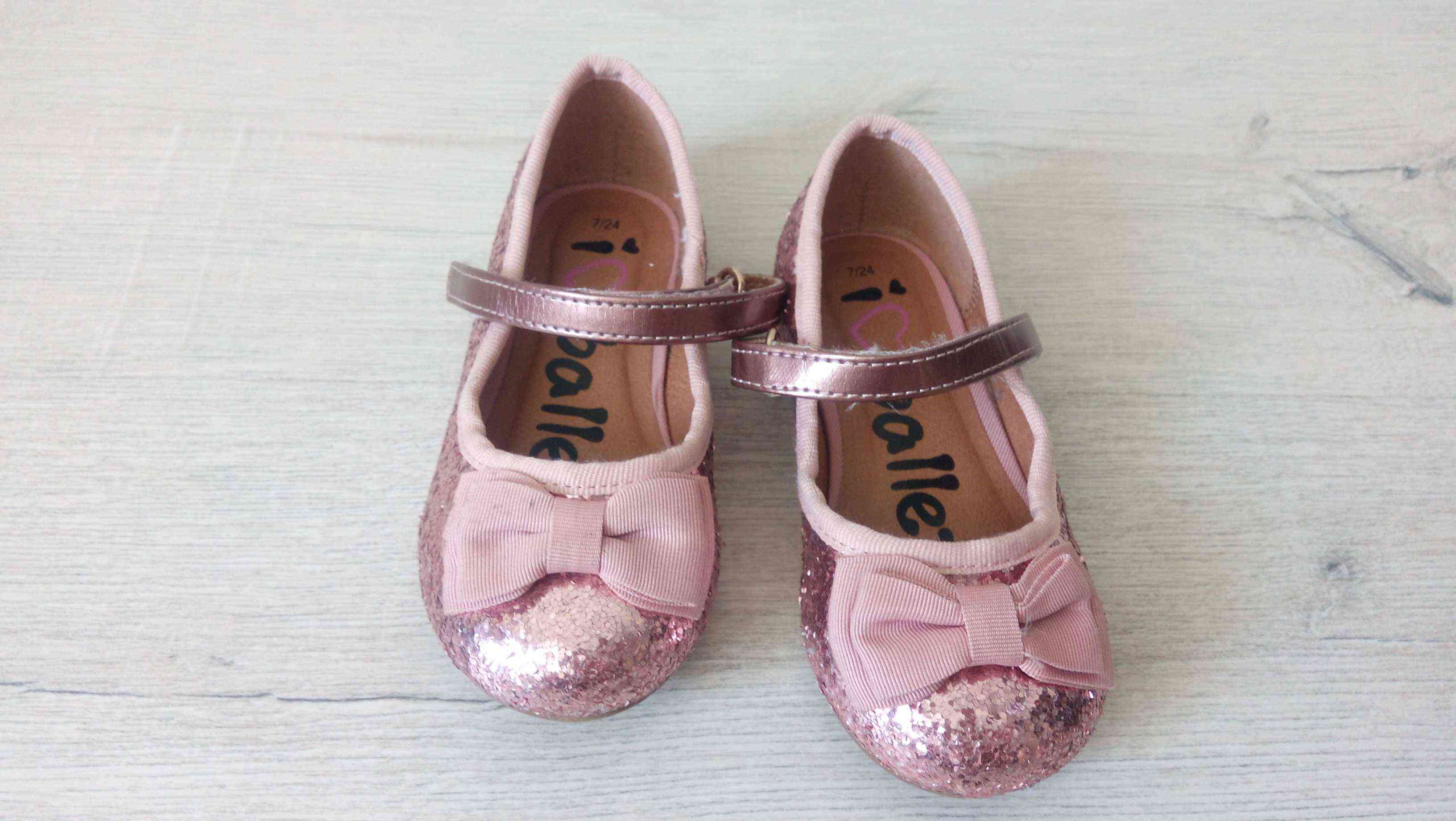 24 (14,5 см) Блиск Туфлі-балетки для дівчинки