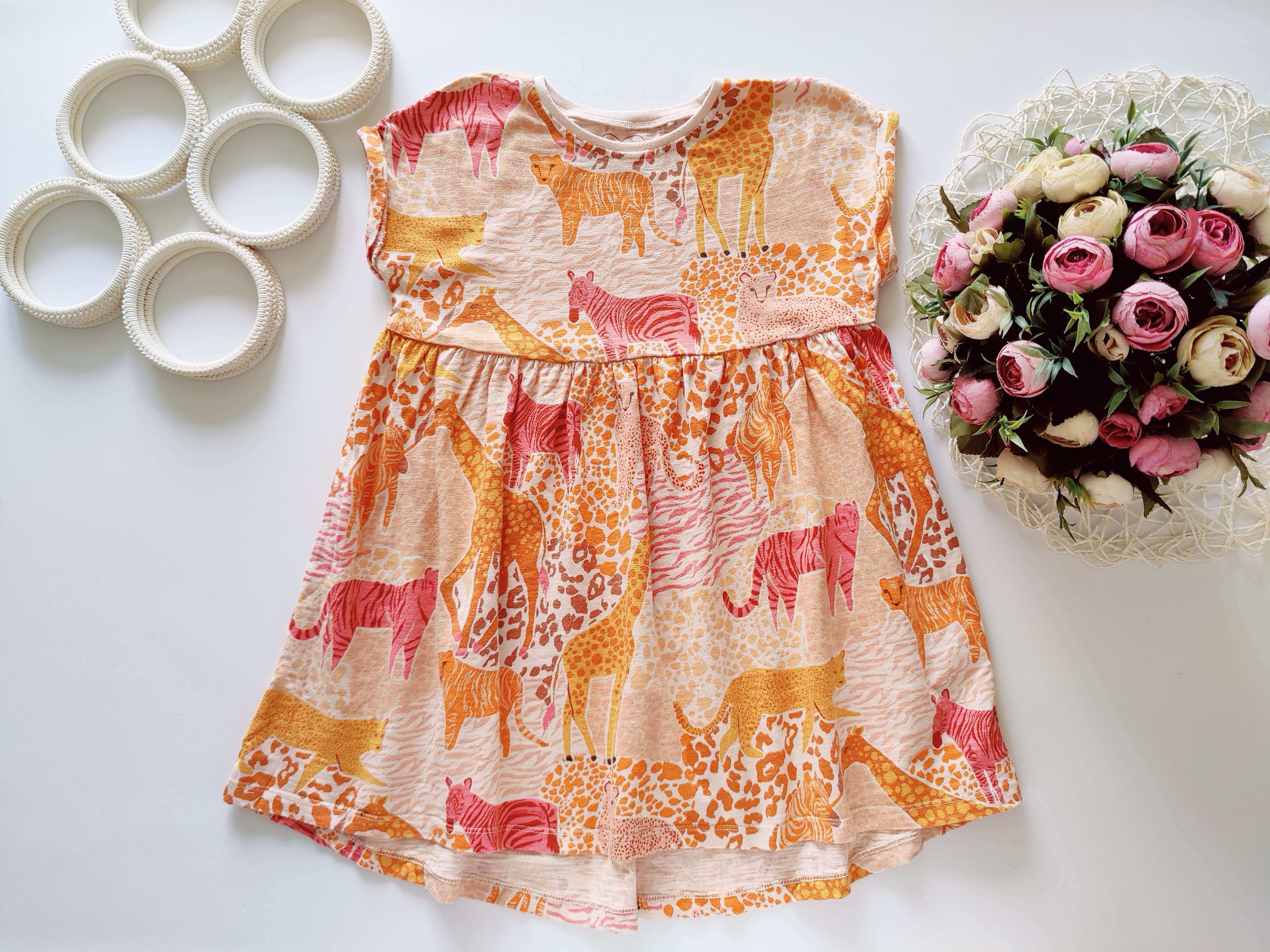 3,4 года, рост 104 Платье трикотажное