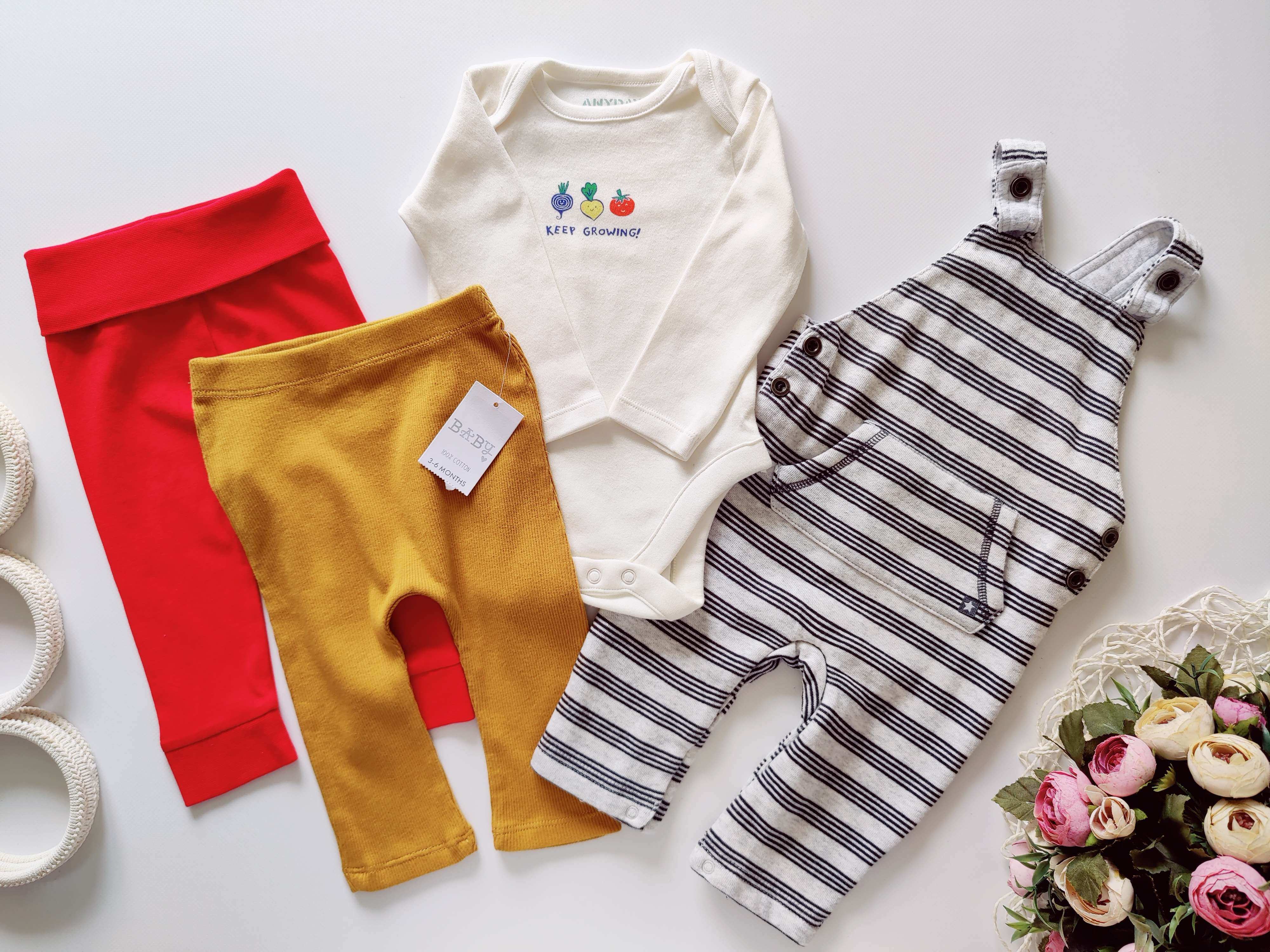 3,6 міс Новий теплий ропмпер, нові штани та боді