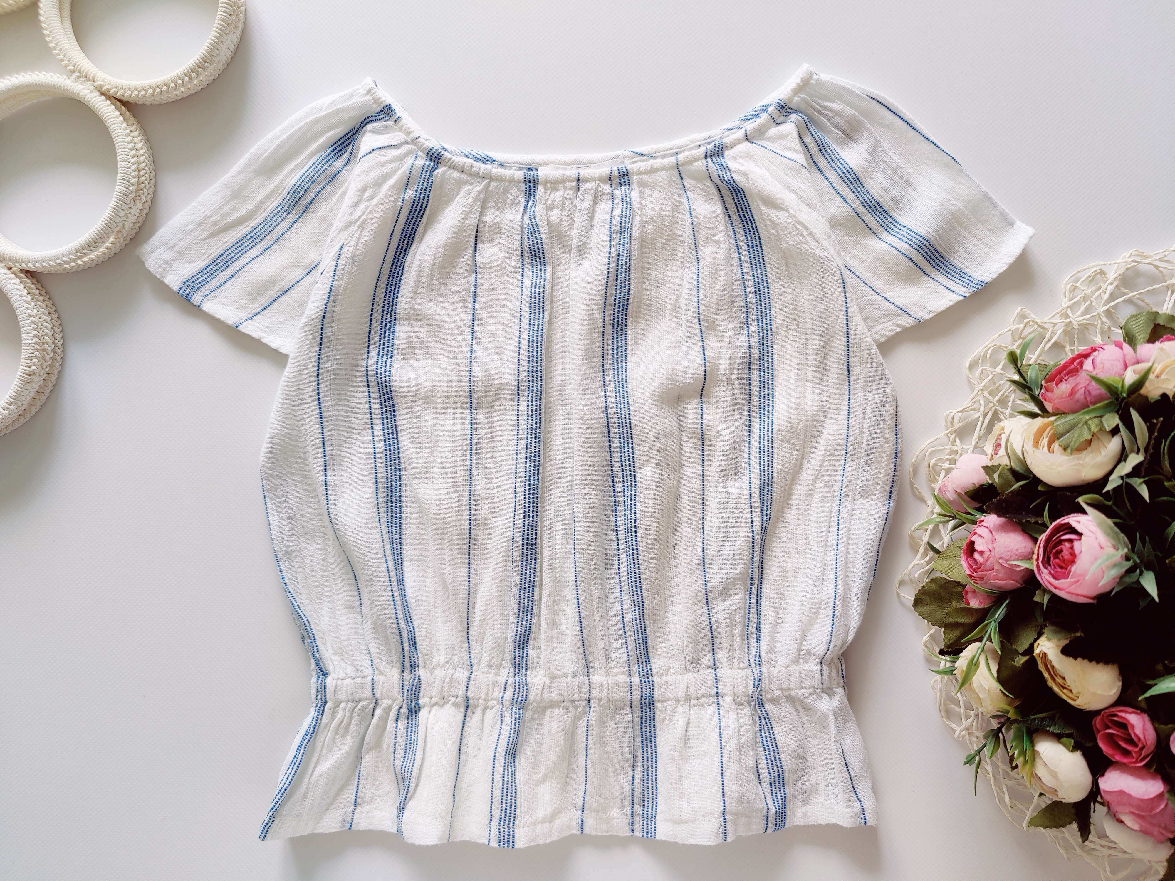 8 лет, рост 128 Хлопковая блуза