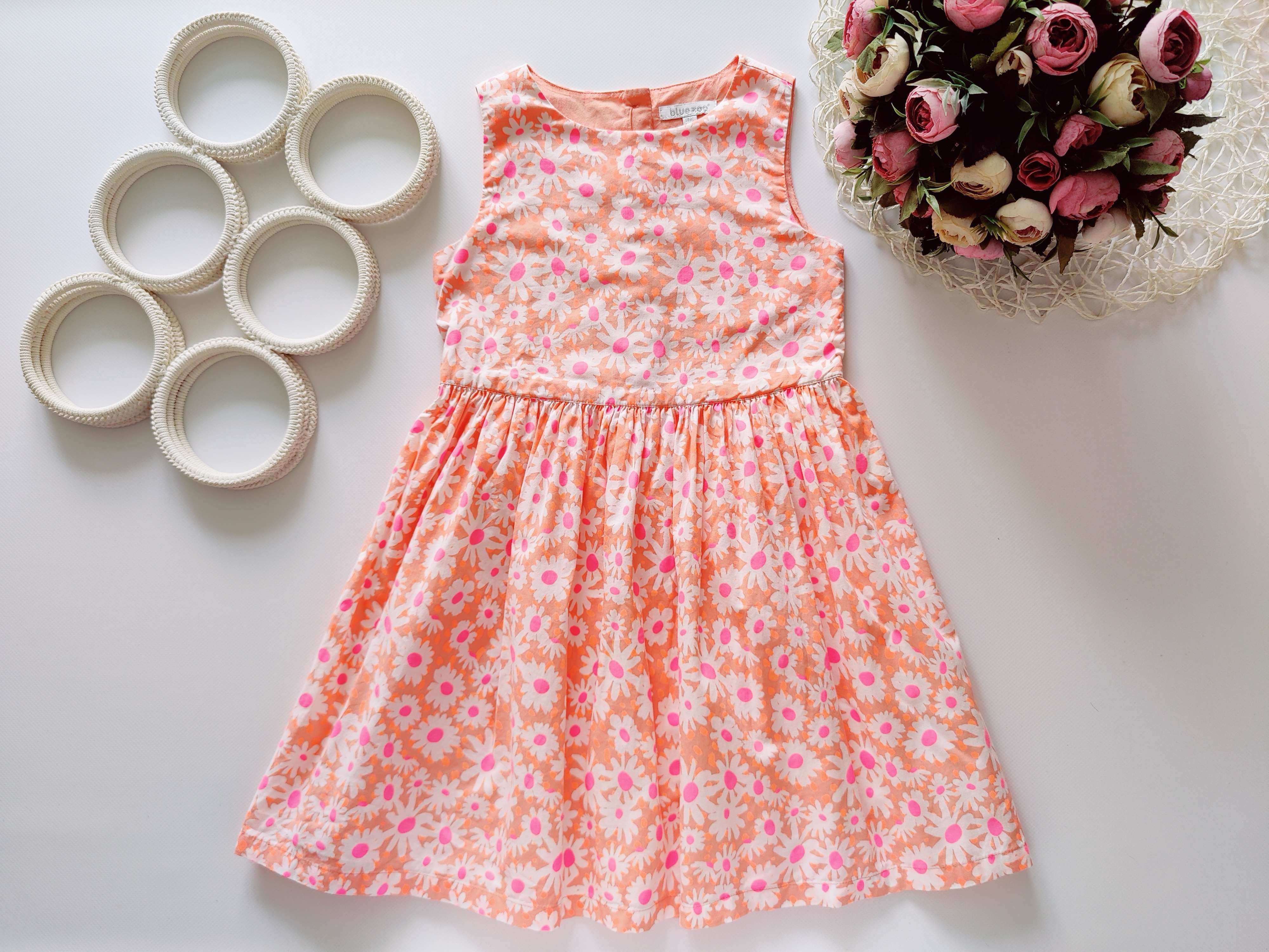 4,5 лет, рост 110 Яркое хлопковое платье