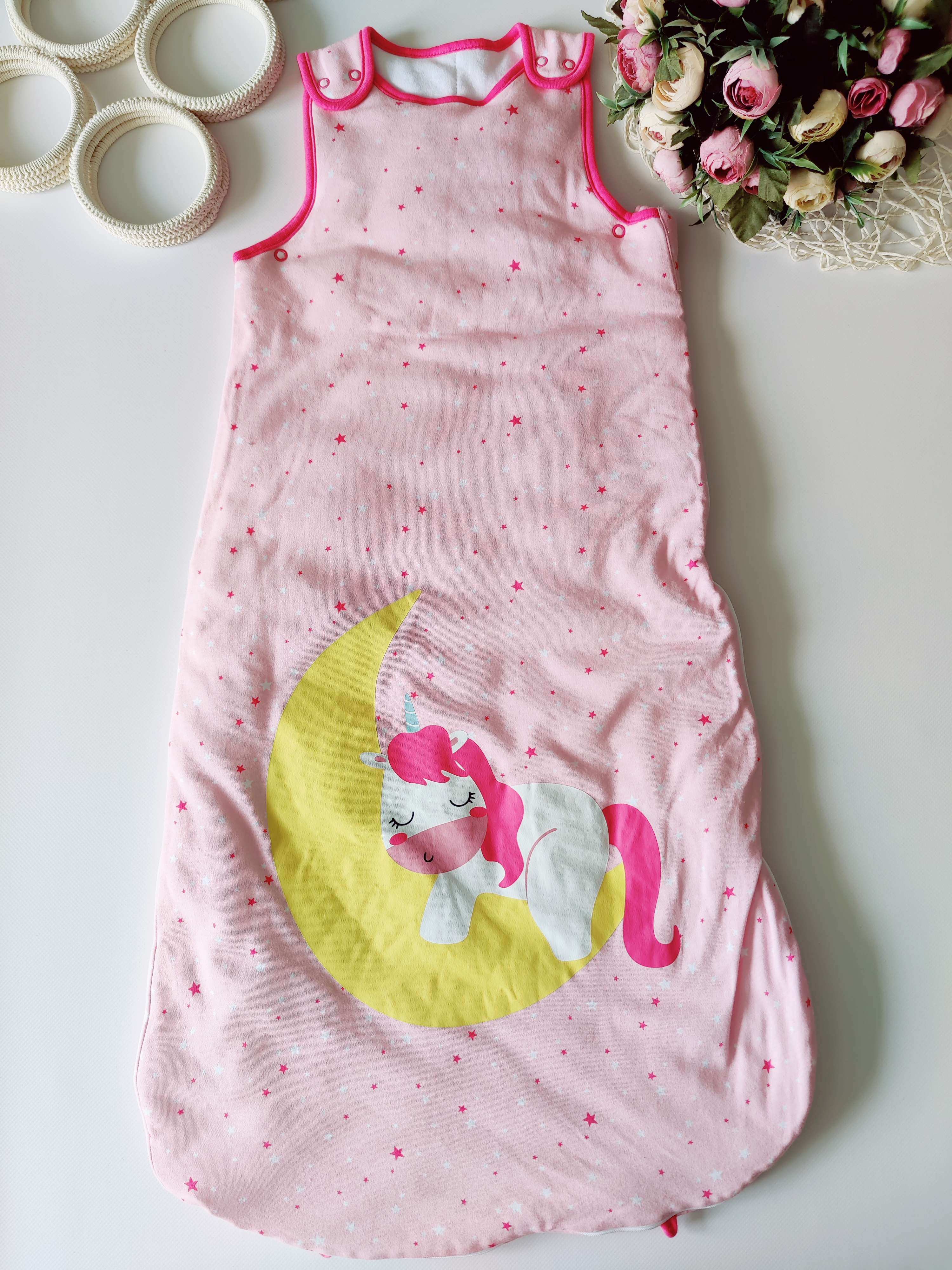 12,24 мес, рост 80,95 Новый спальный мешок с единорогом пони