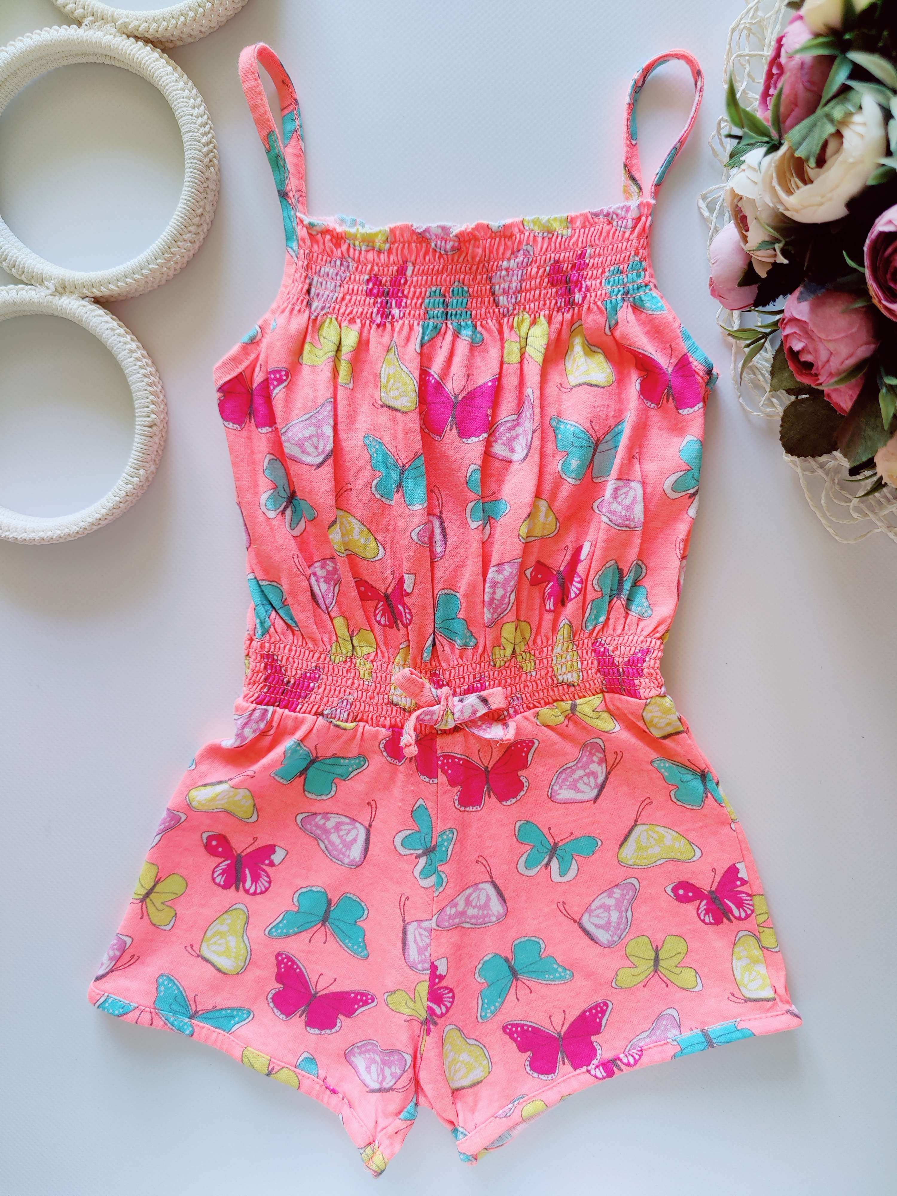 3,4 года, рост 104 Ромпер в бабочках