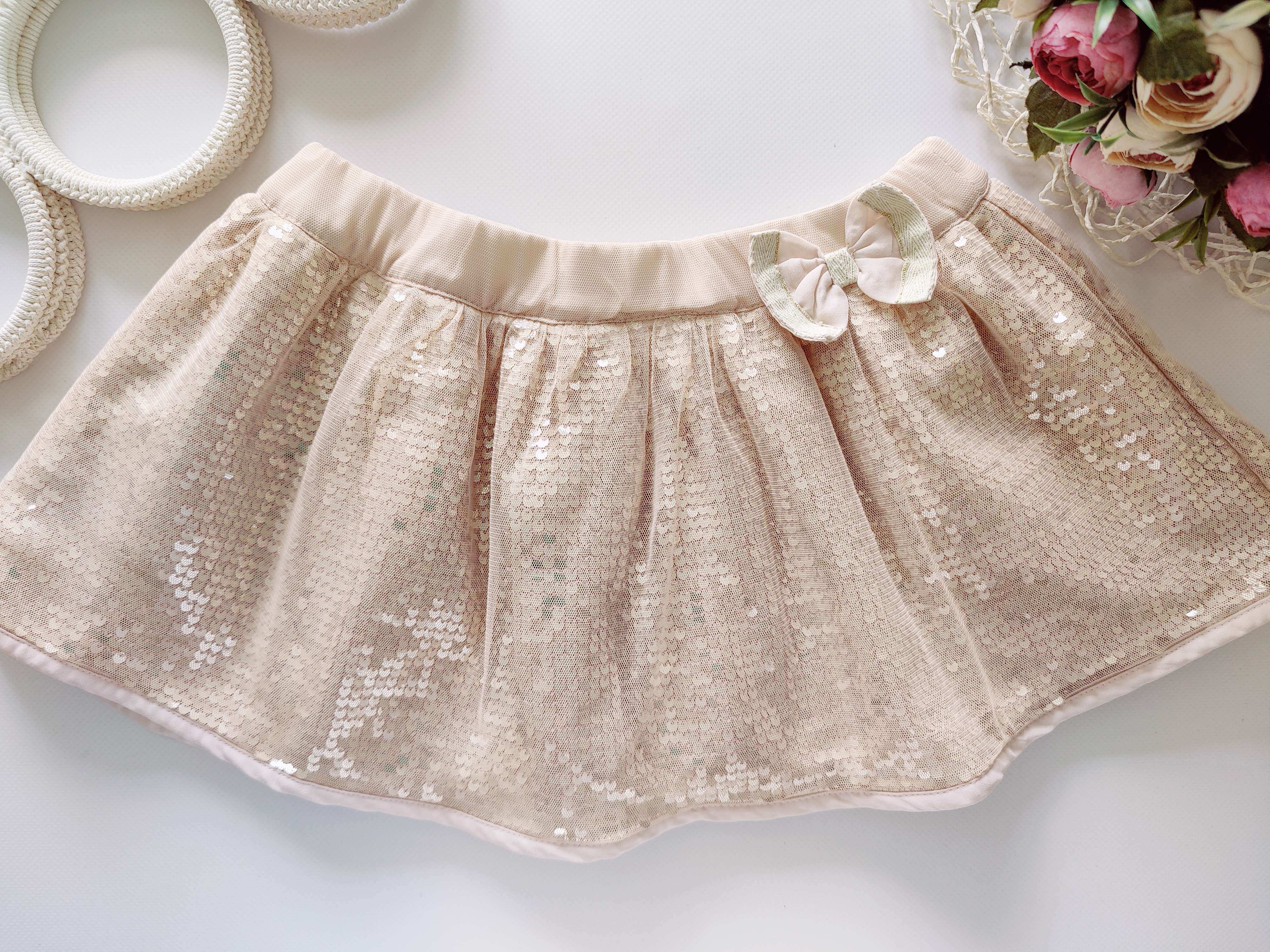 12,18 міс, зріст 80,86 Золотиста спідниця дитяча