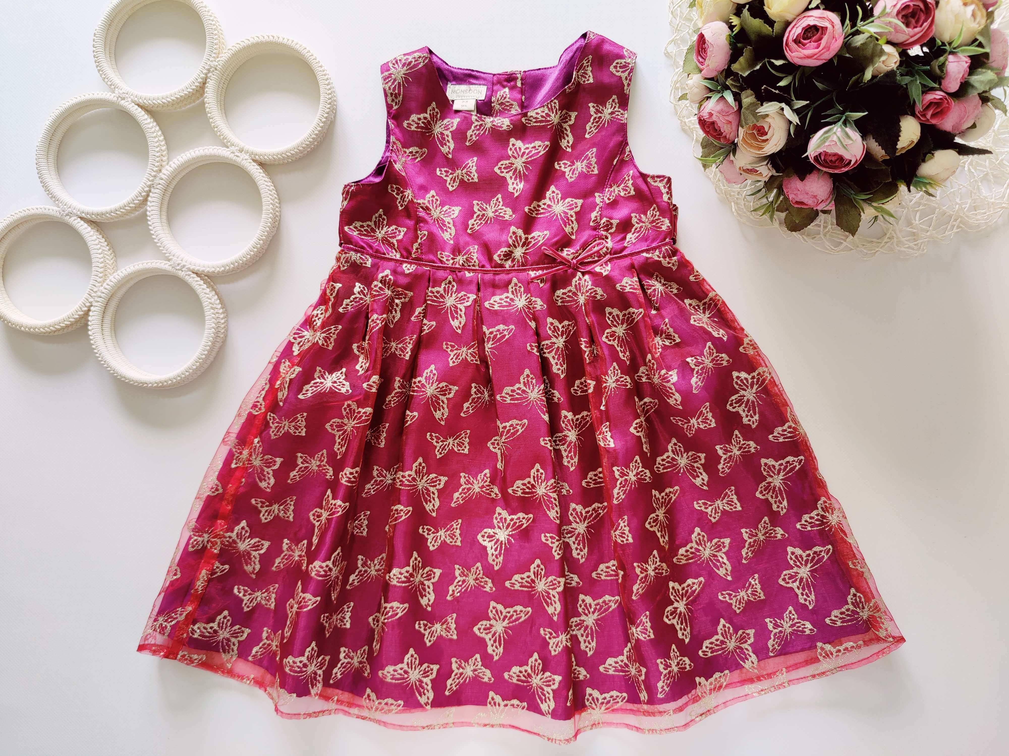 2,3 роки, зріст 92,98 Сукня у блискучих метеликах