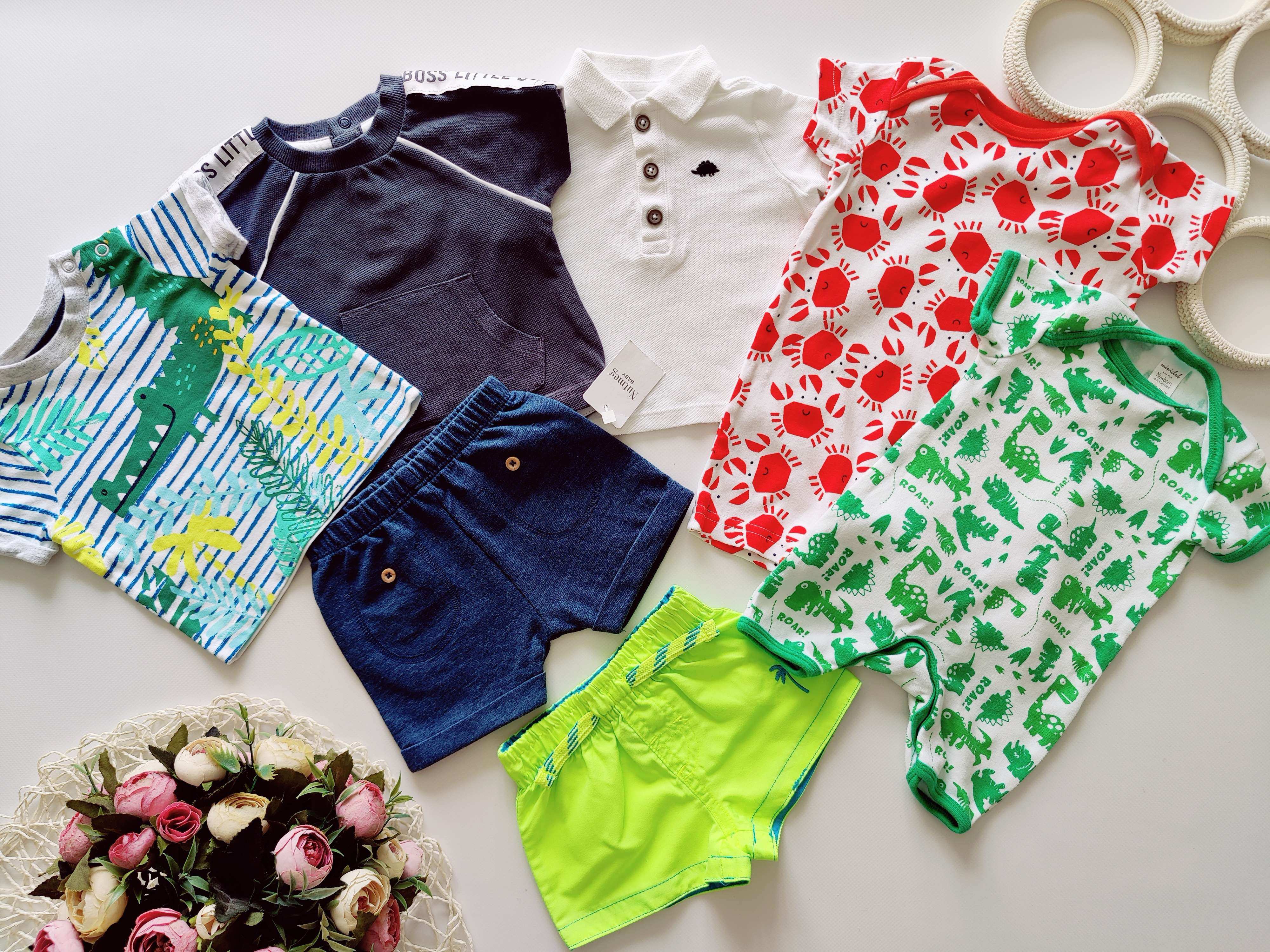 0-3 мес Новые летние вещи новорожденному