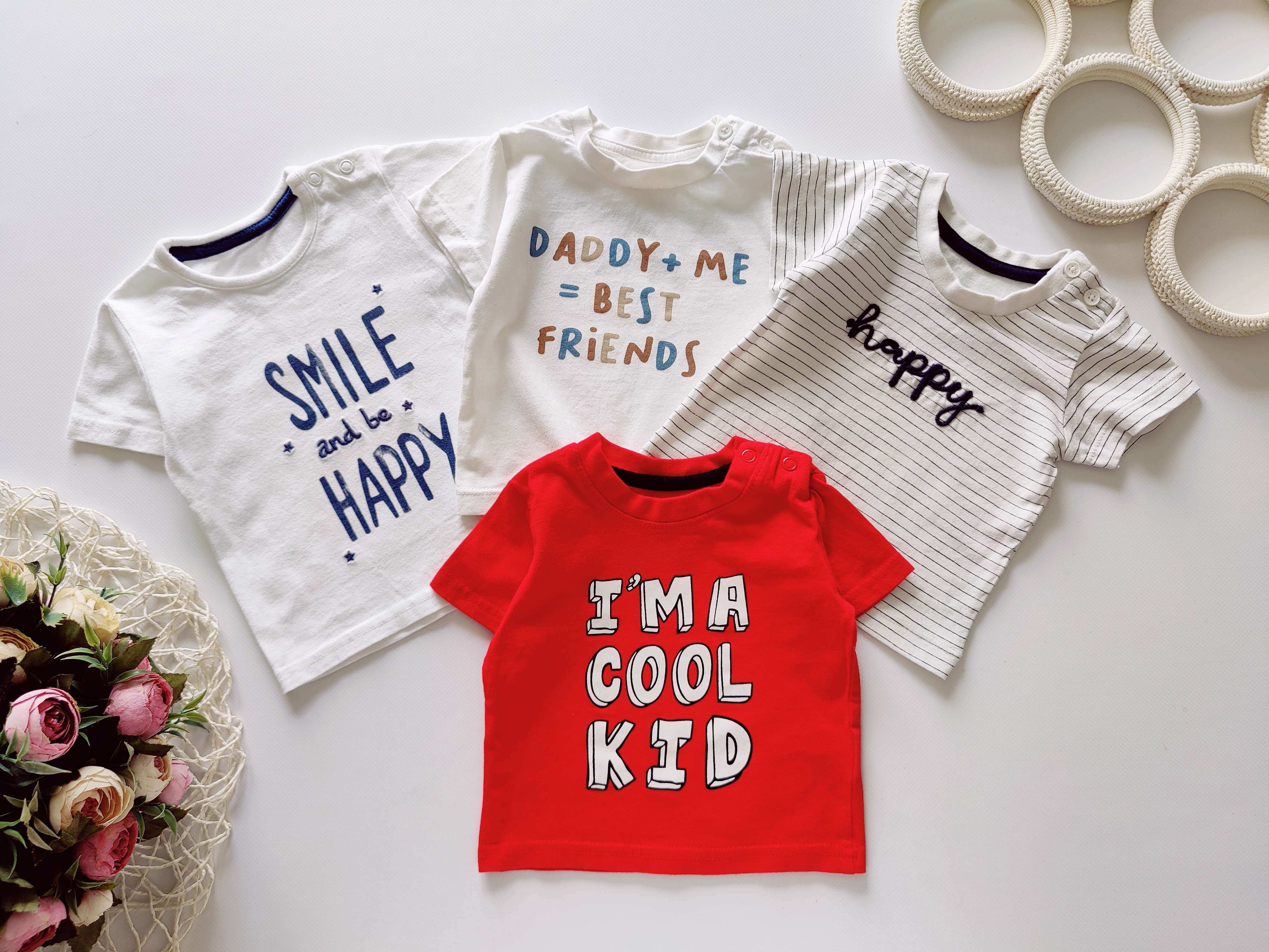 0-3 мес Набор футболок