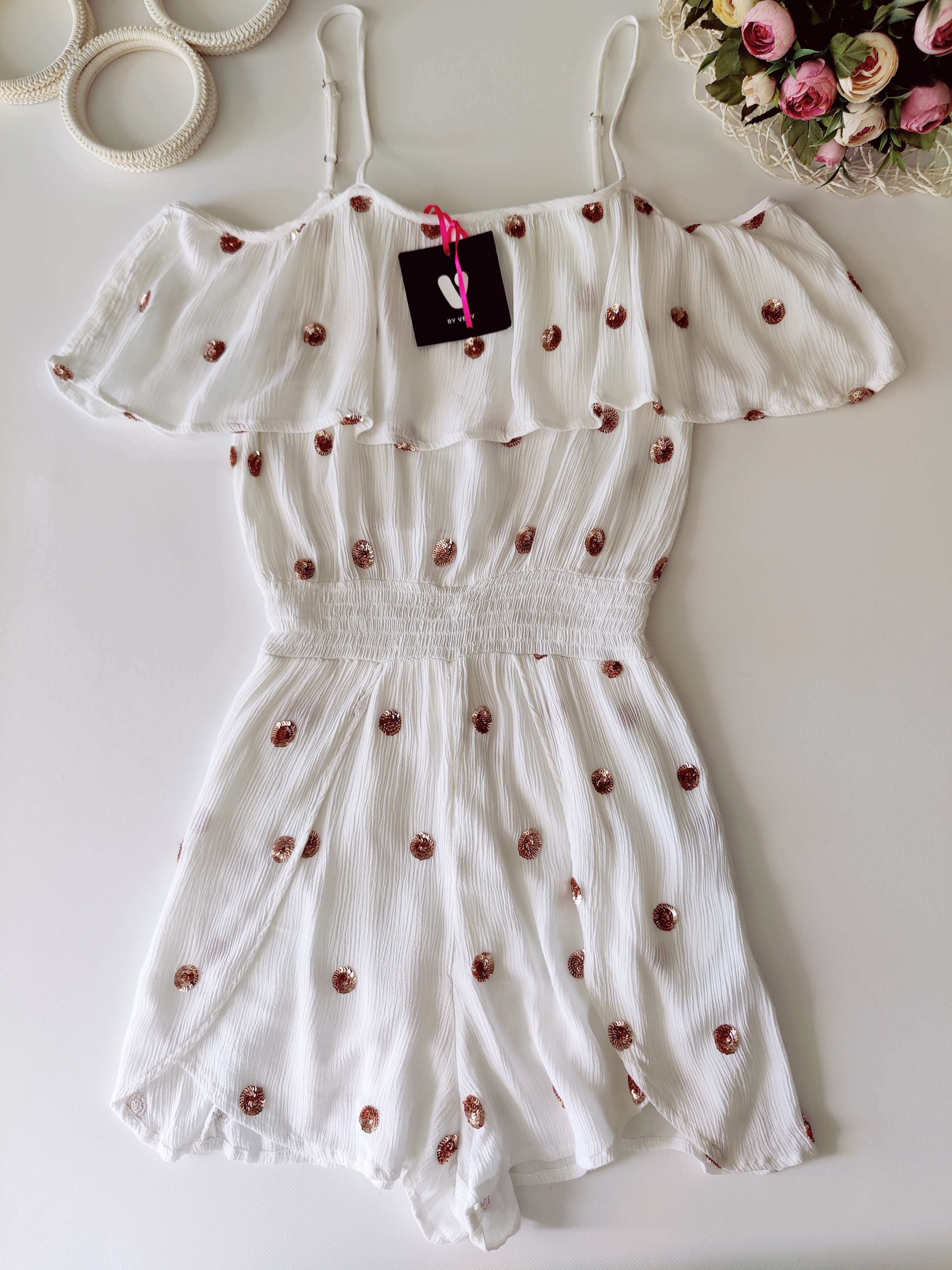 8-ка Білий ромпер By Very