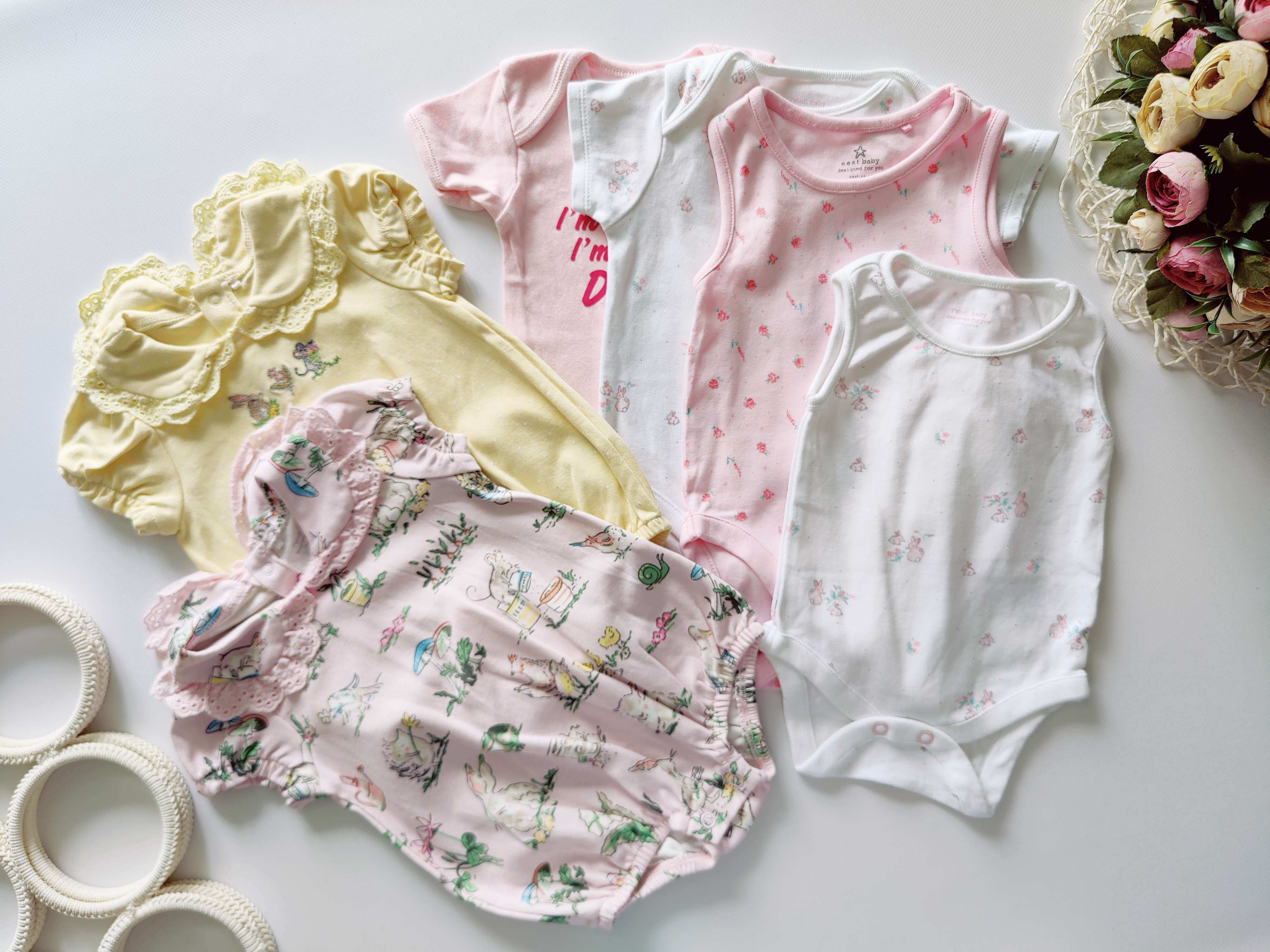 3 міс Набір літніх боді дівчинці