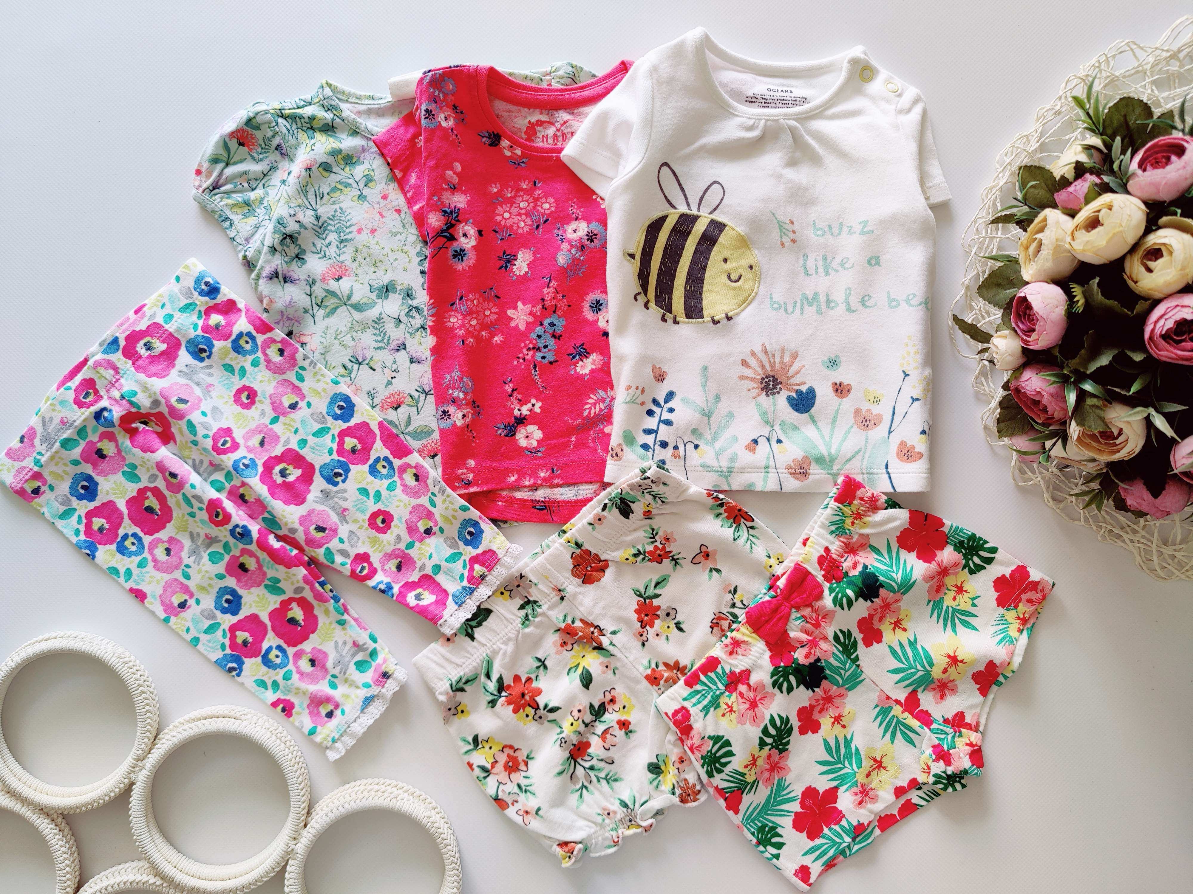 3,6 міс Шорти, футболки, лосини дівчинці