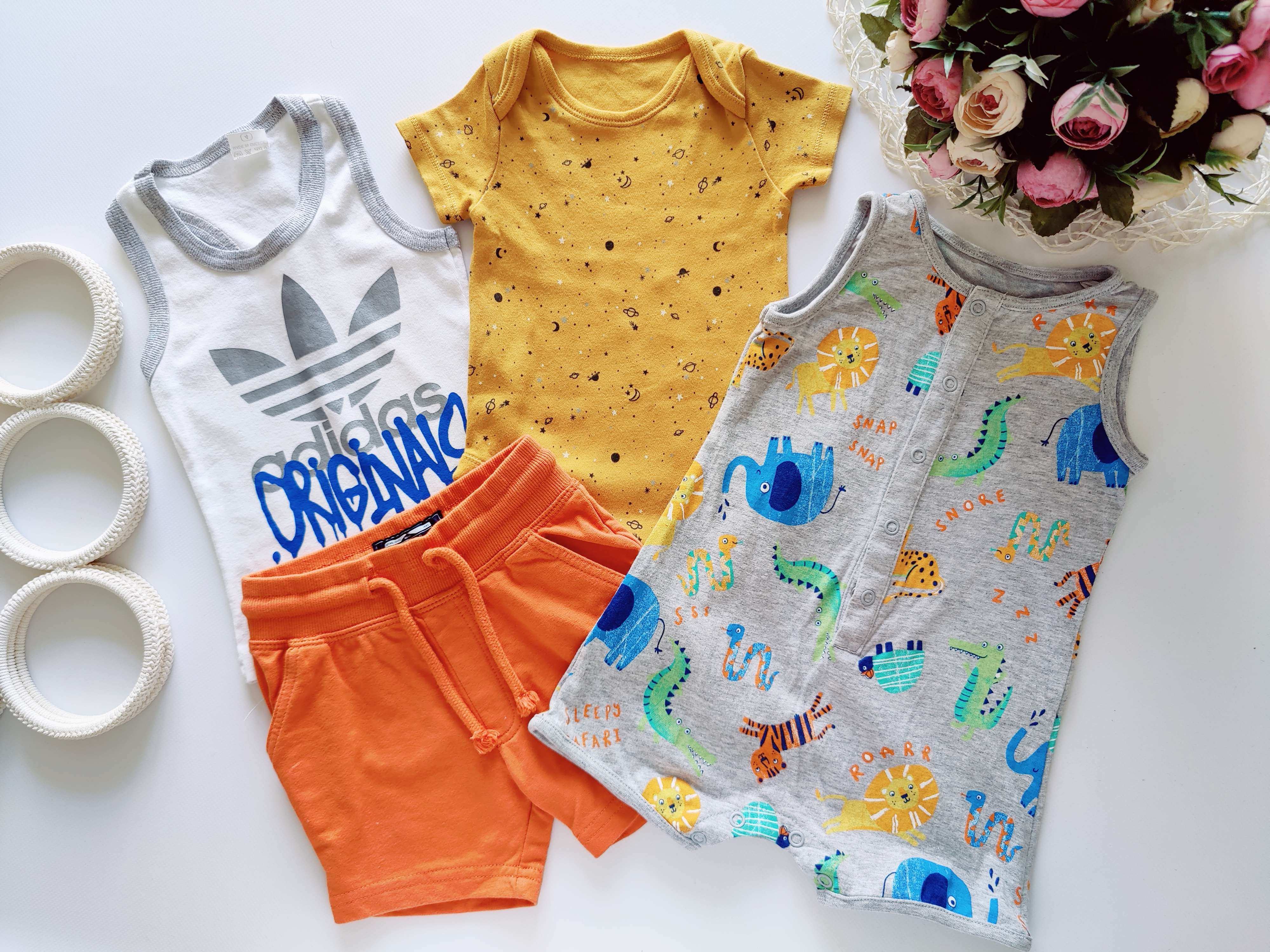 9,12 міс, зріст 74,80 Новий боді, ромпер, шорти майка