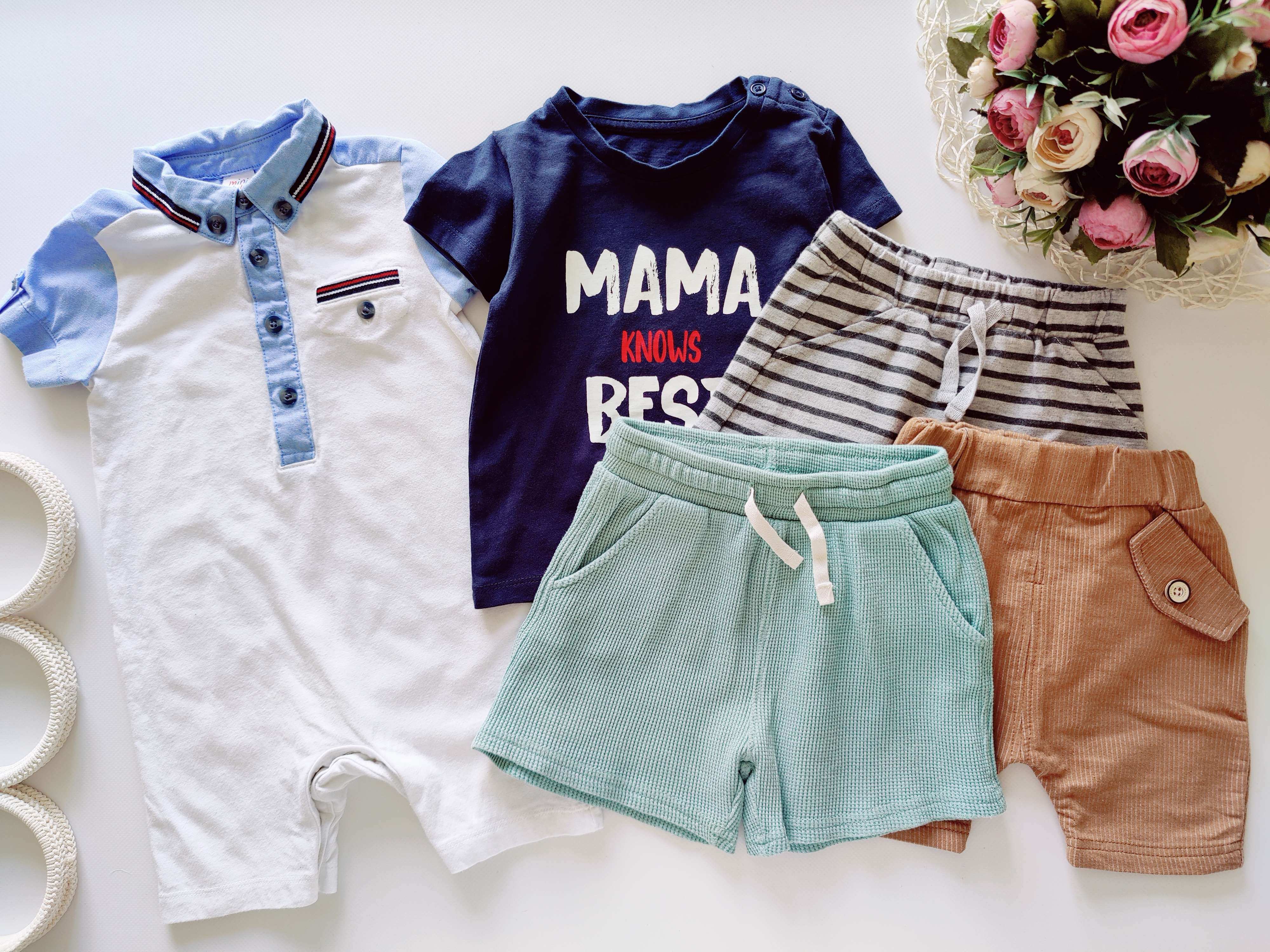 9,12 міс, зріст 74,80 Шорти, футболки, боді