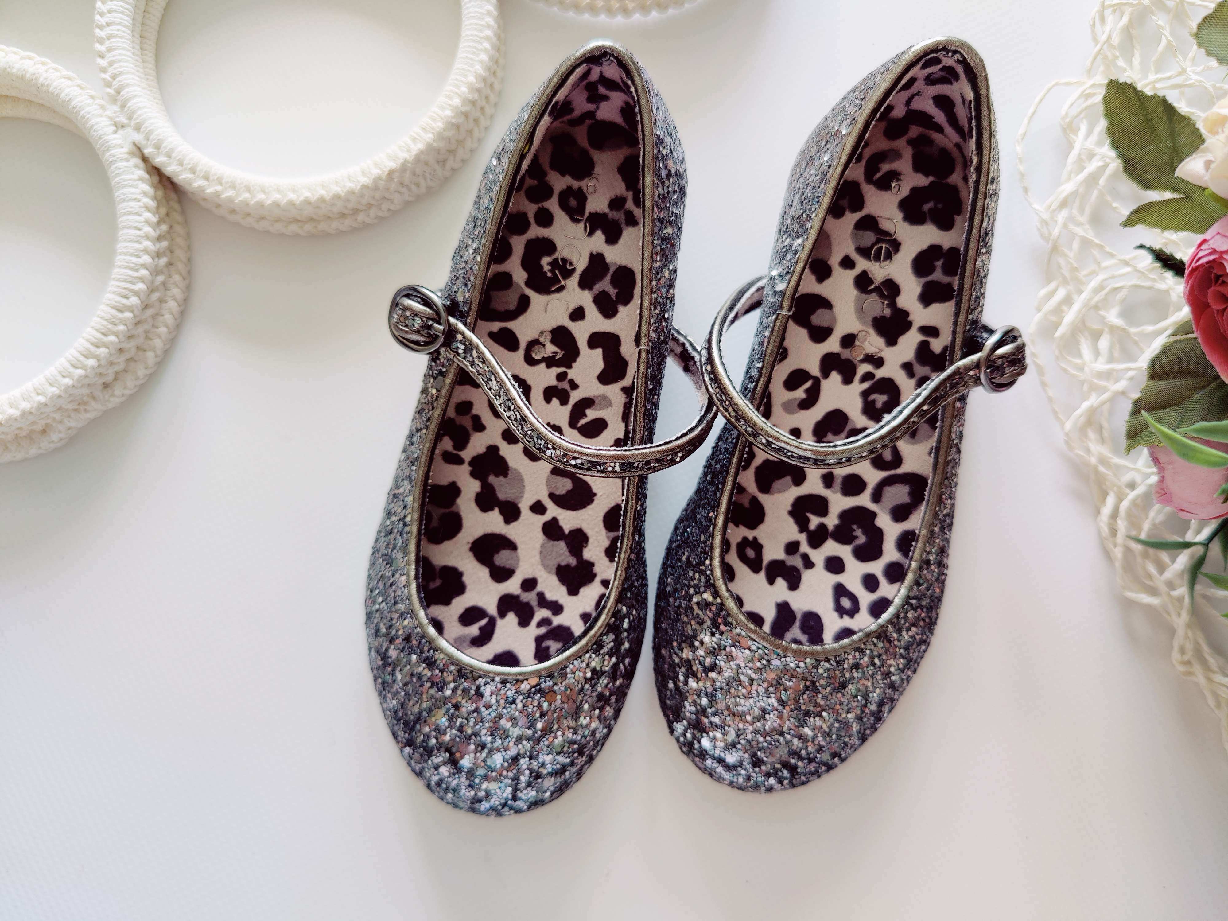 26 (17 см) Нові блискучі дитячі туфлі