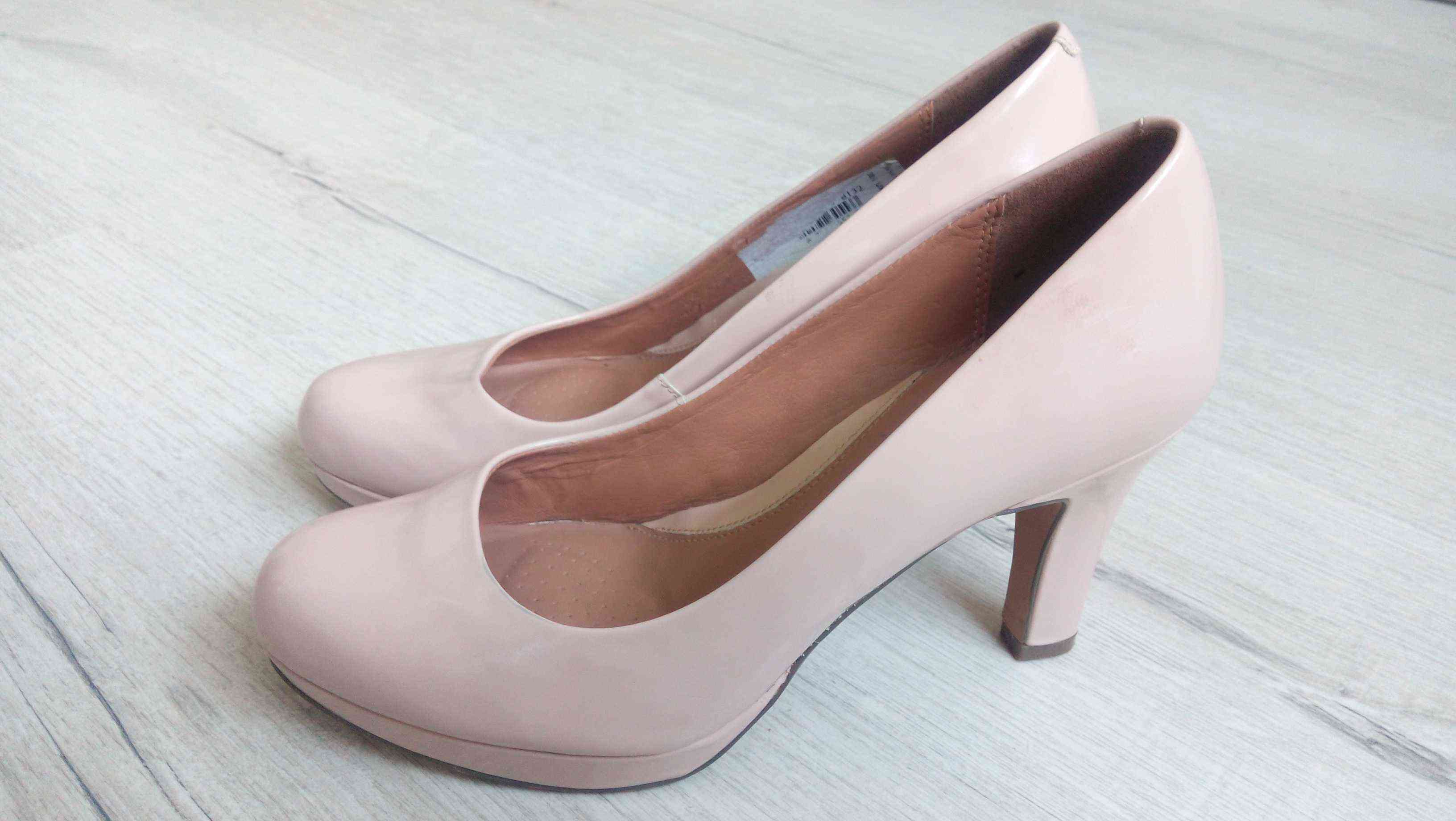 38 (24,5 см) Clarks (Кларкс) Шкіра! Шкіряні жіночі туфлі