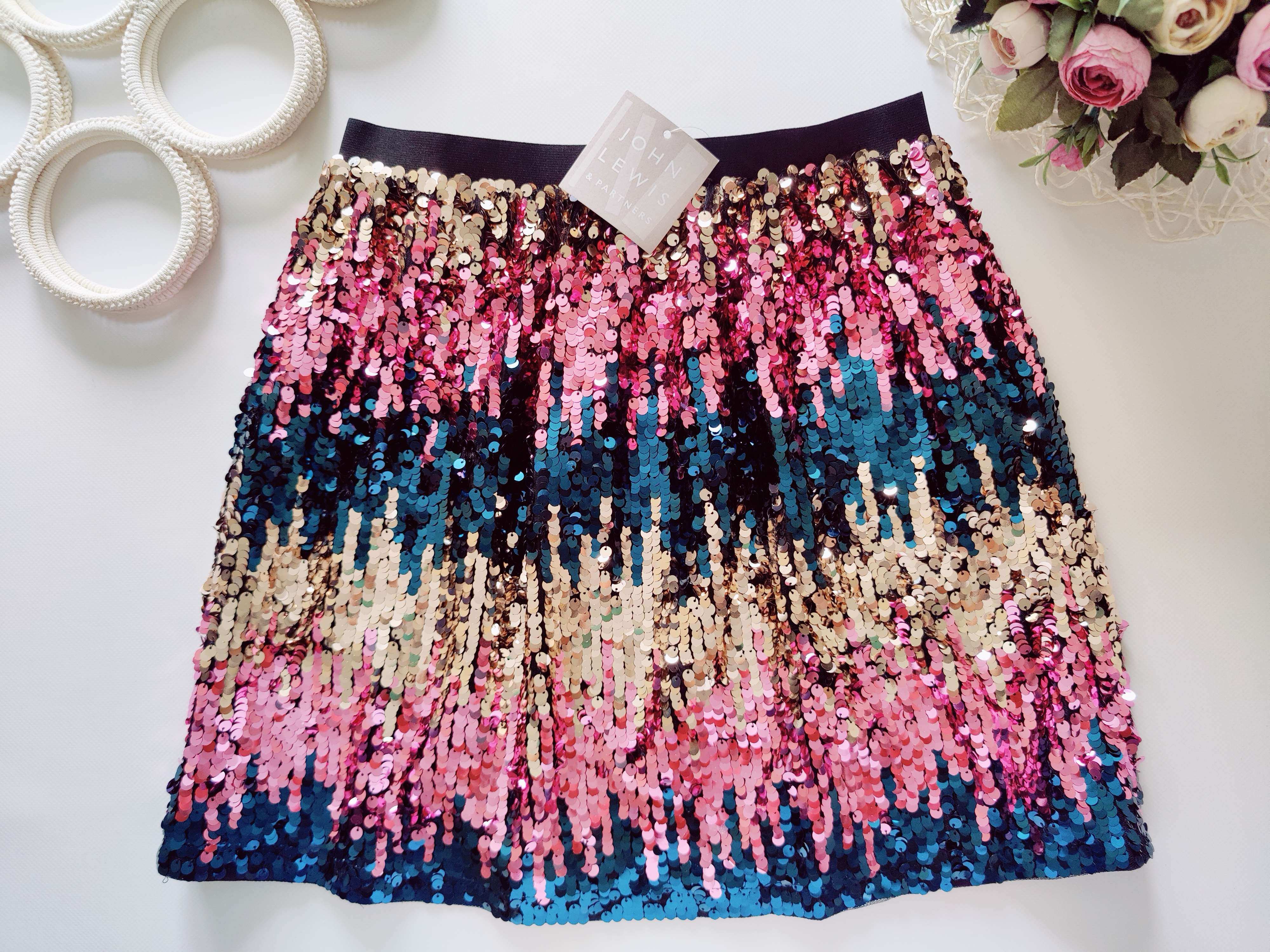 12 лет, рост 152 Новая юбка в пайетках