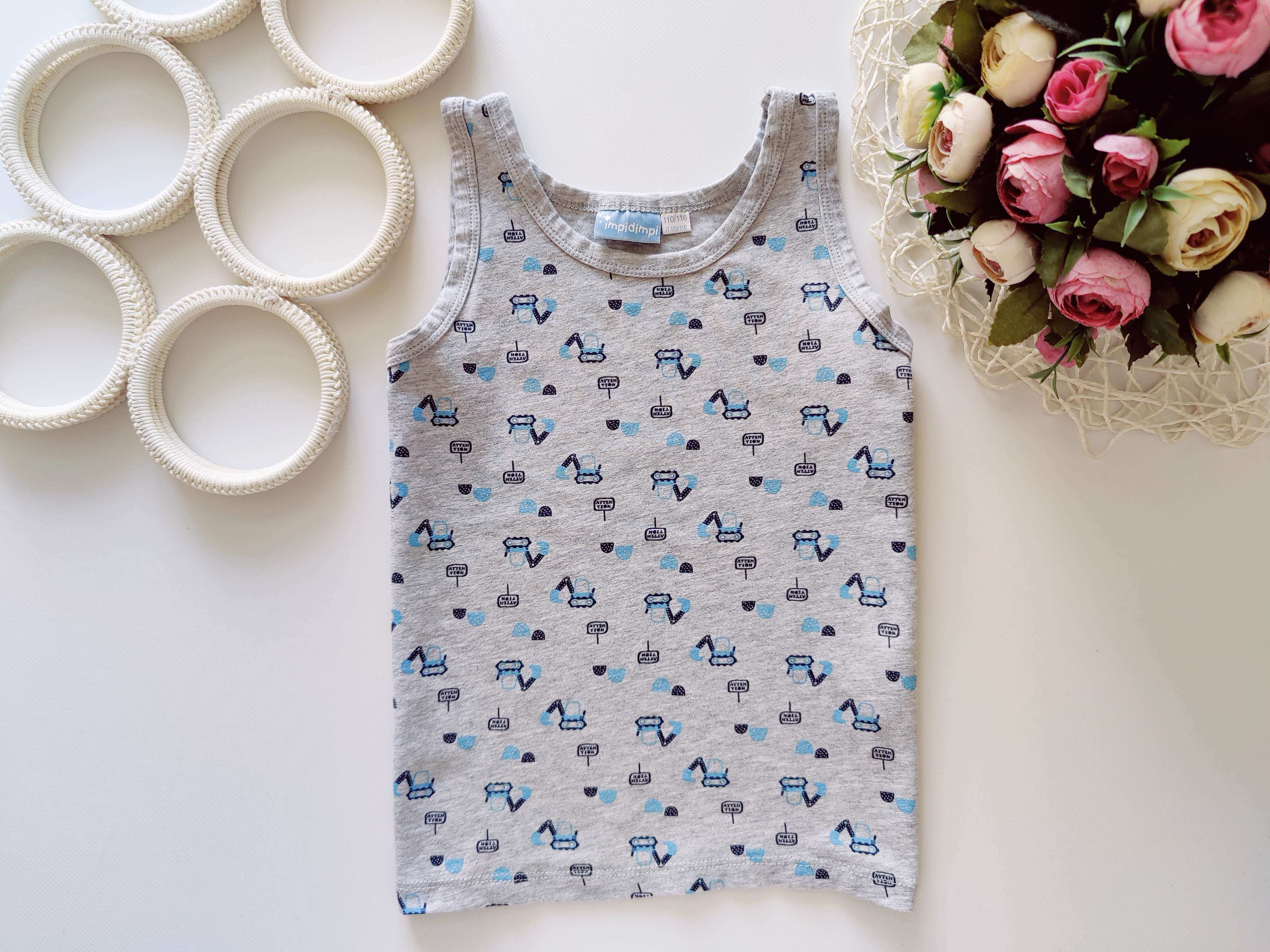 5,6 років, зріст 110,116 Майка з екскаватором