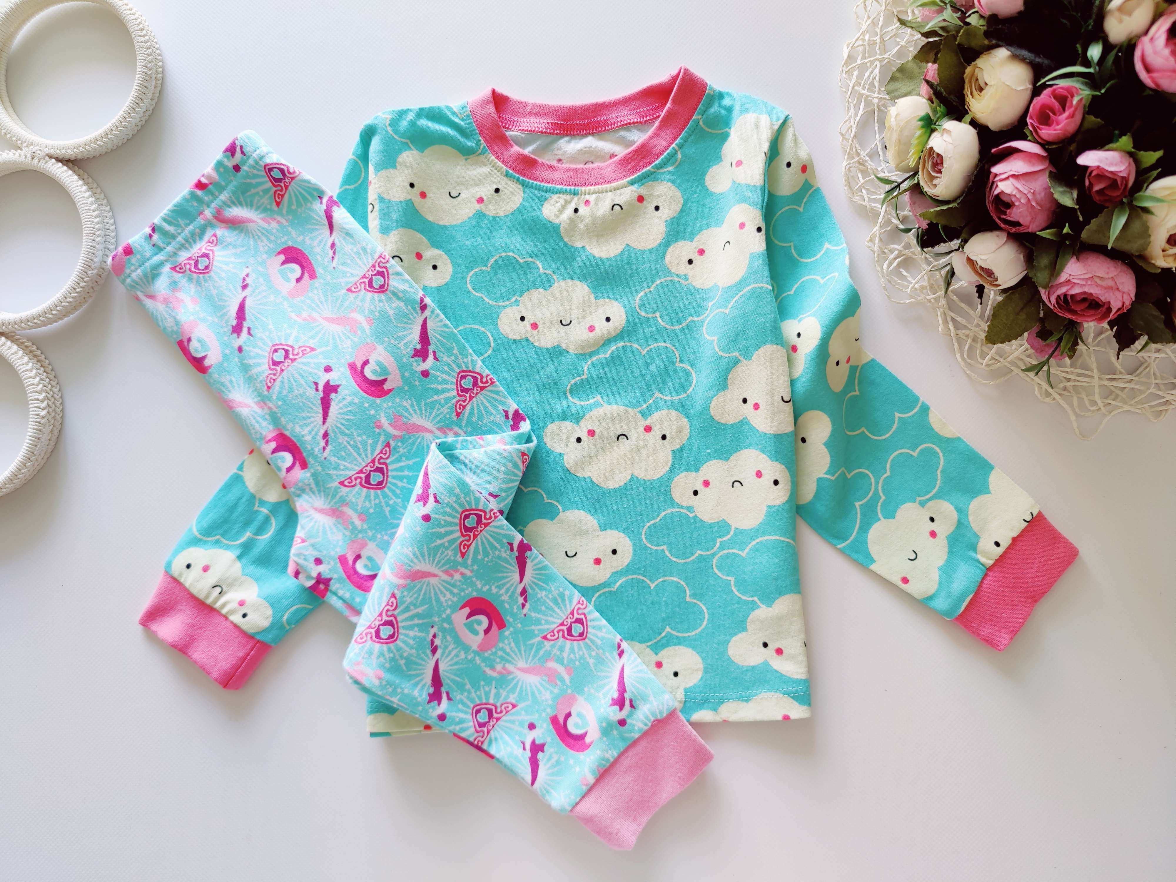 2,3 года, рост 92,98 Детская наборная пижама девочке