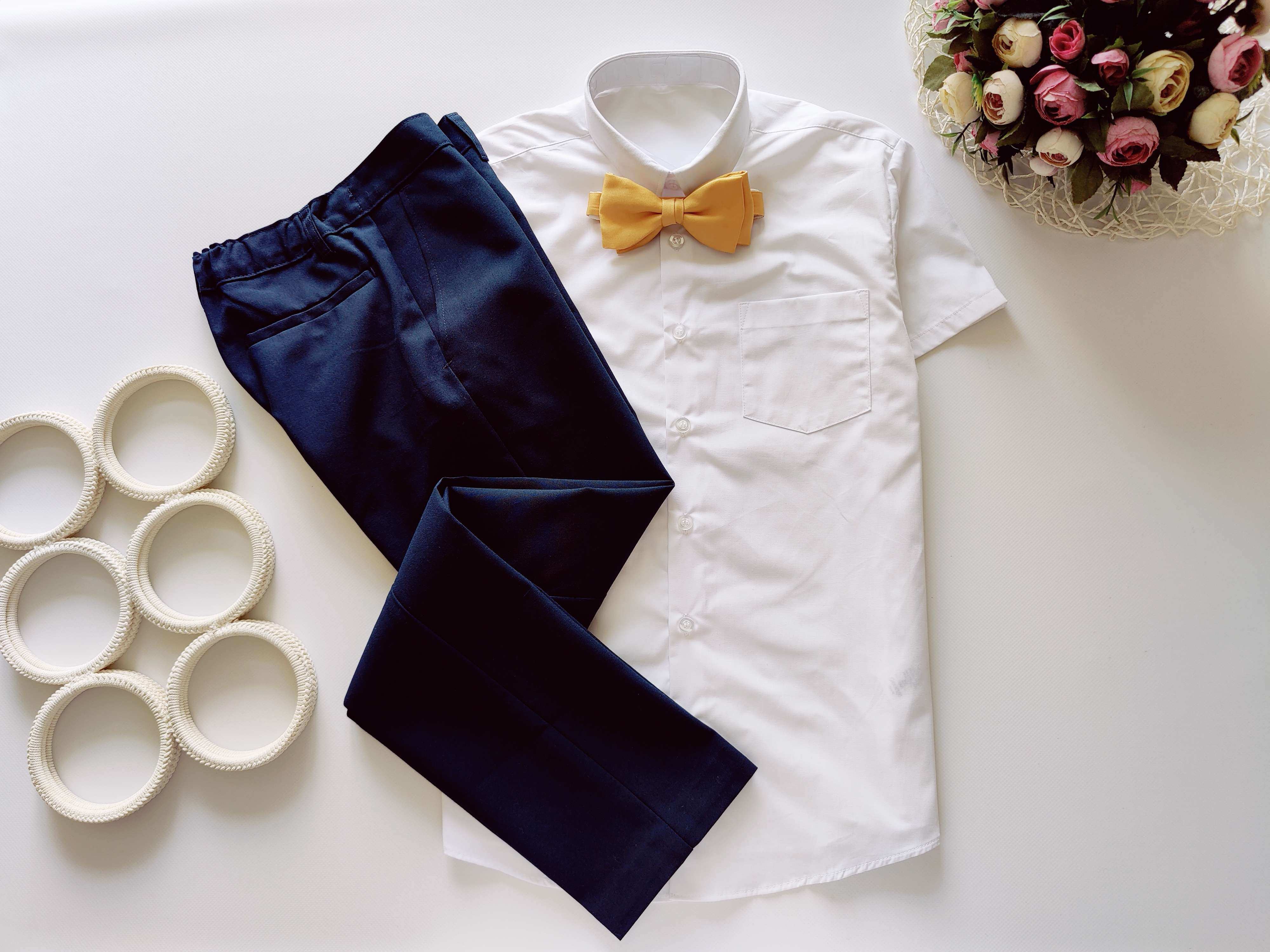 10,11 лет, рост 140,146 Новые брюки и новая белая рубашка