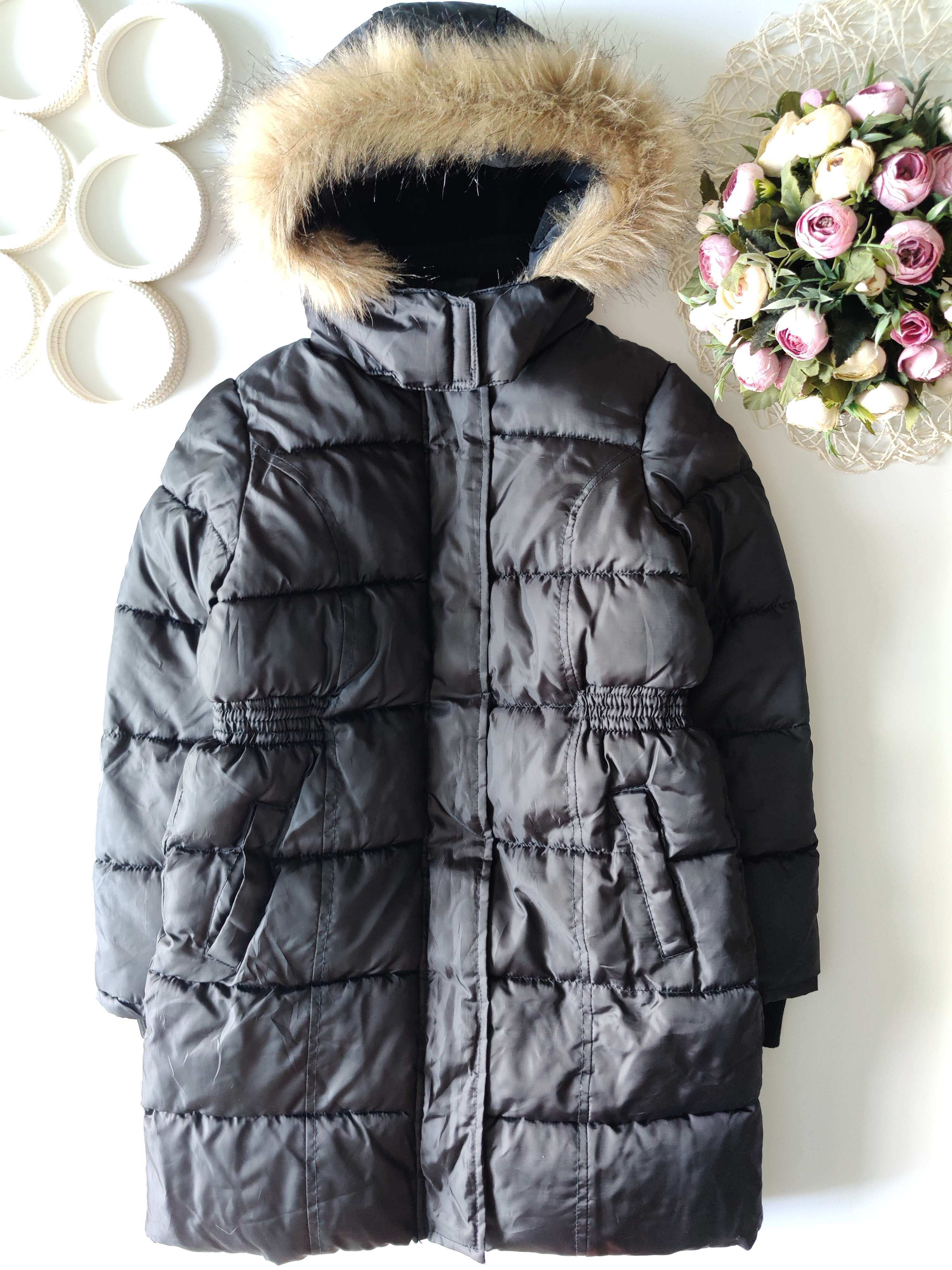 9,10 лет, рост 134,140 Зимняя удленненная куртка YEK