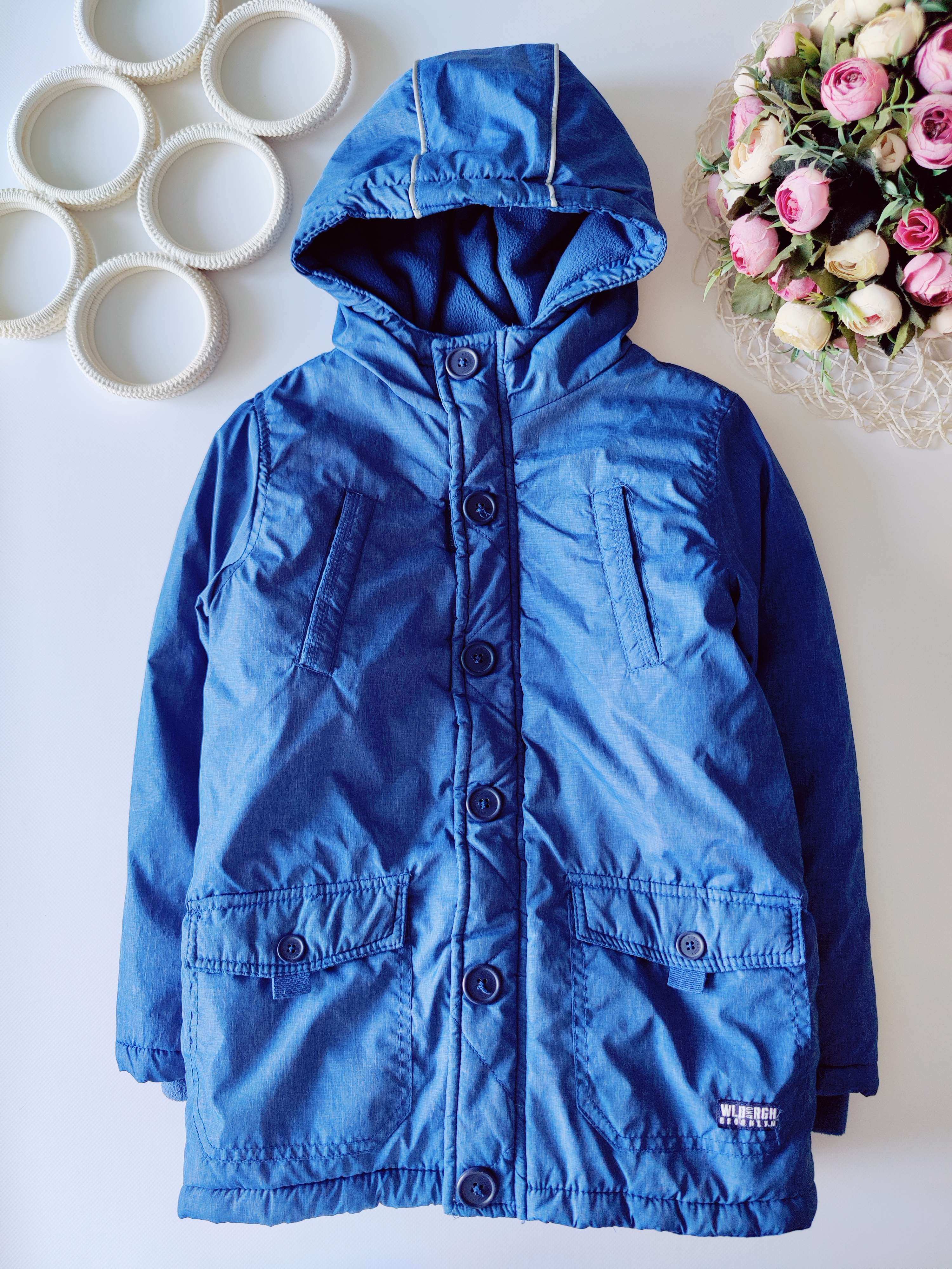 7,8 лет, рост 128 Теплая зимняя для мальчика