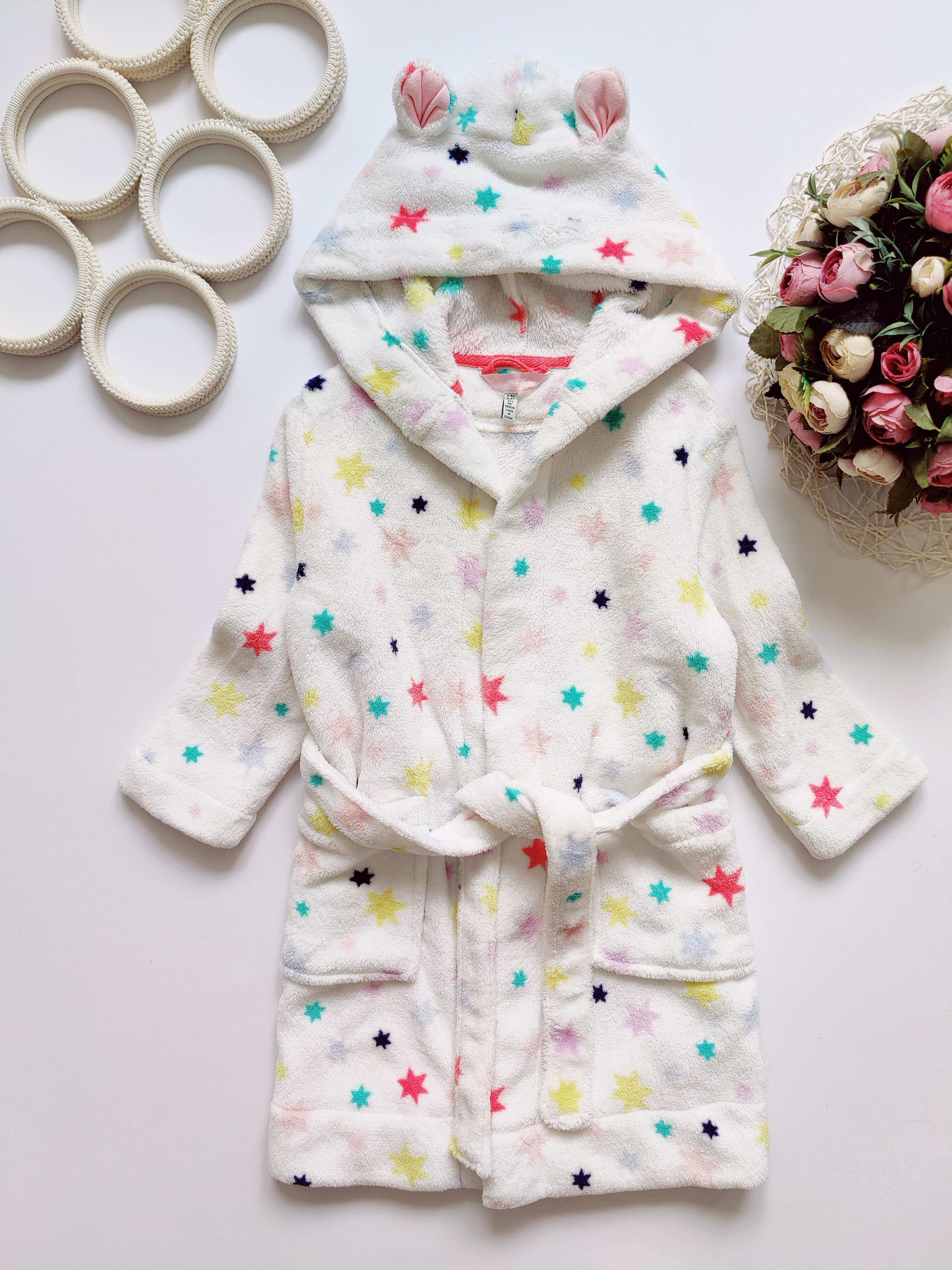 3,4 роки, зріст 98,104 Халат у зірках