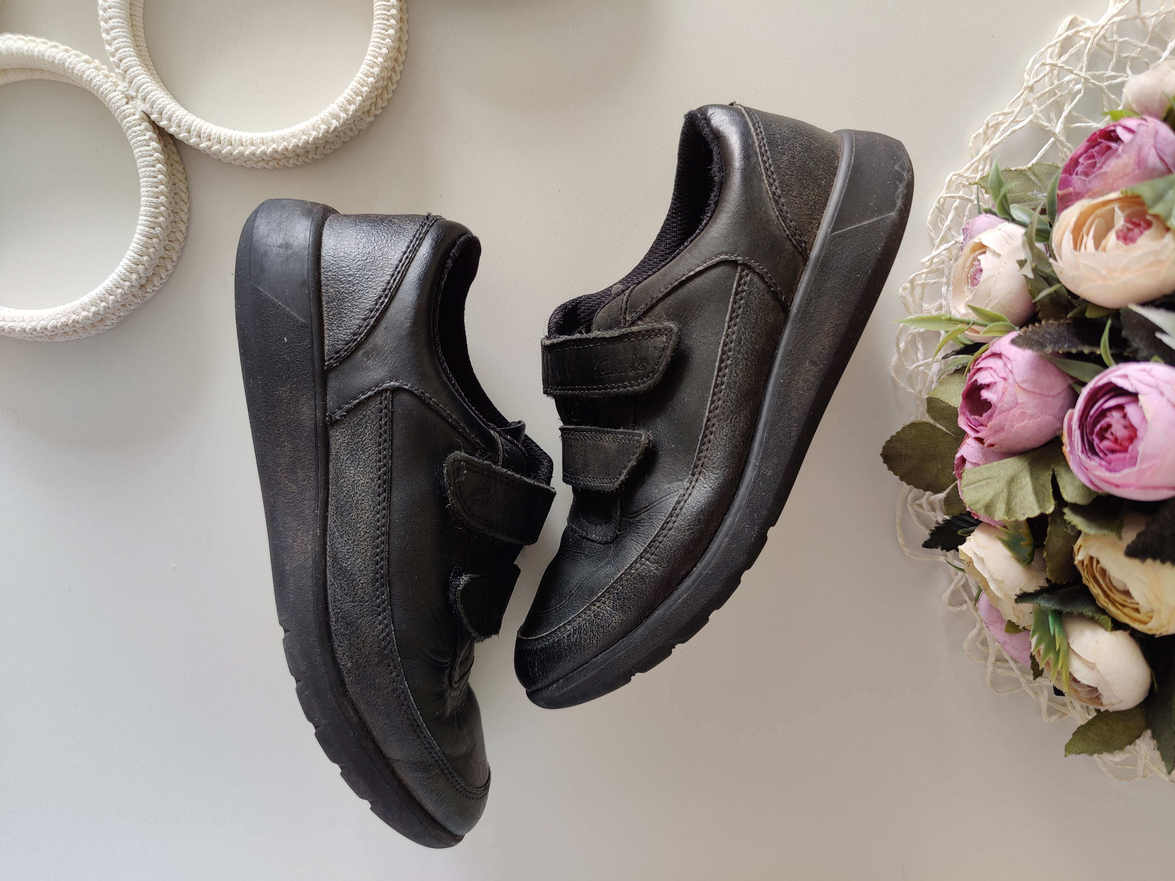 33 (21,5 см) Кожаные кроссовки