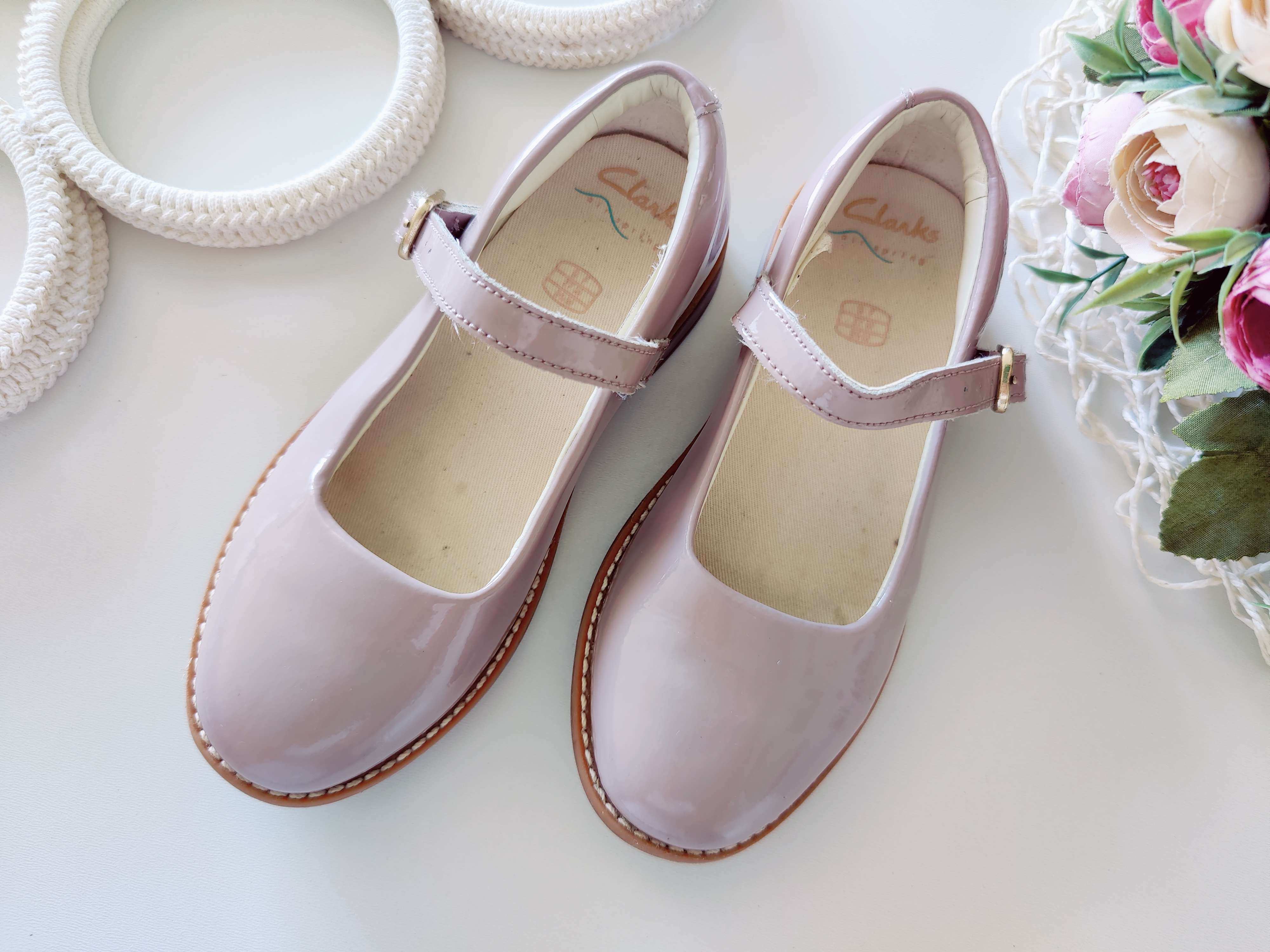 27 (17,5 см) Кожаные лаковые туфли