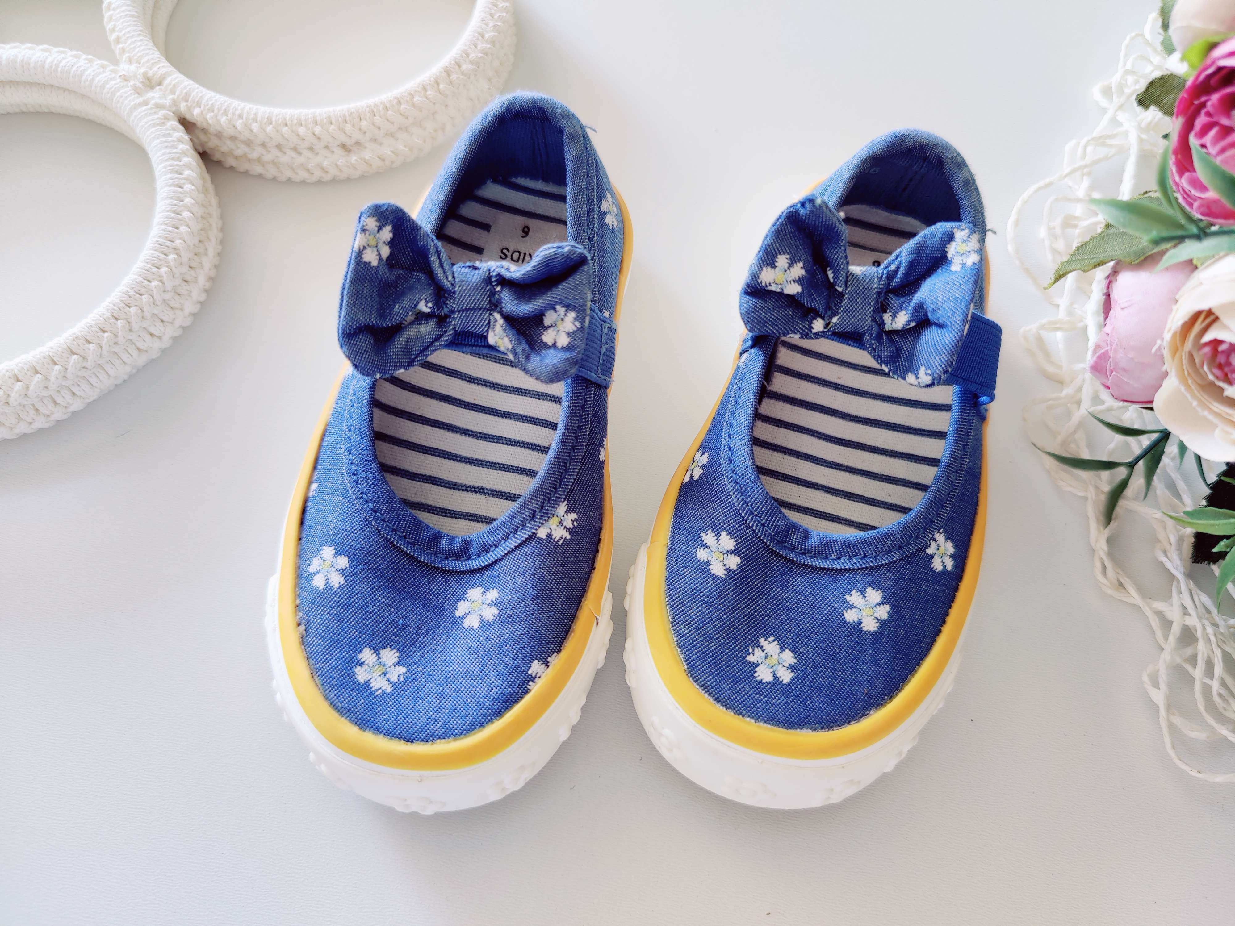 22 (14 см) Джинсові кеди на резинці