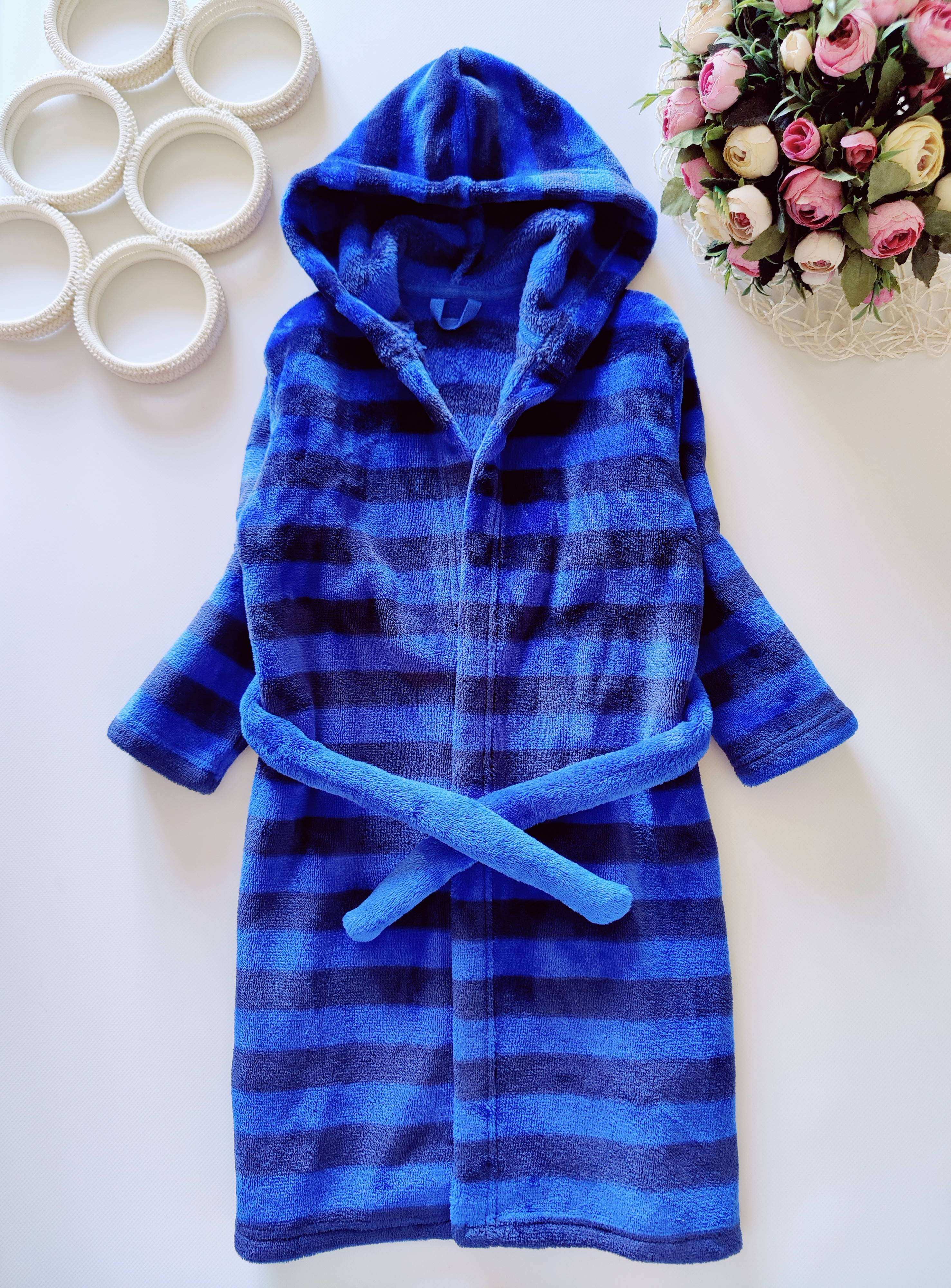 3,4 роки, зріст 104 Махровий смугастий халат