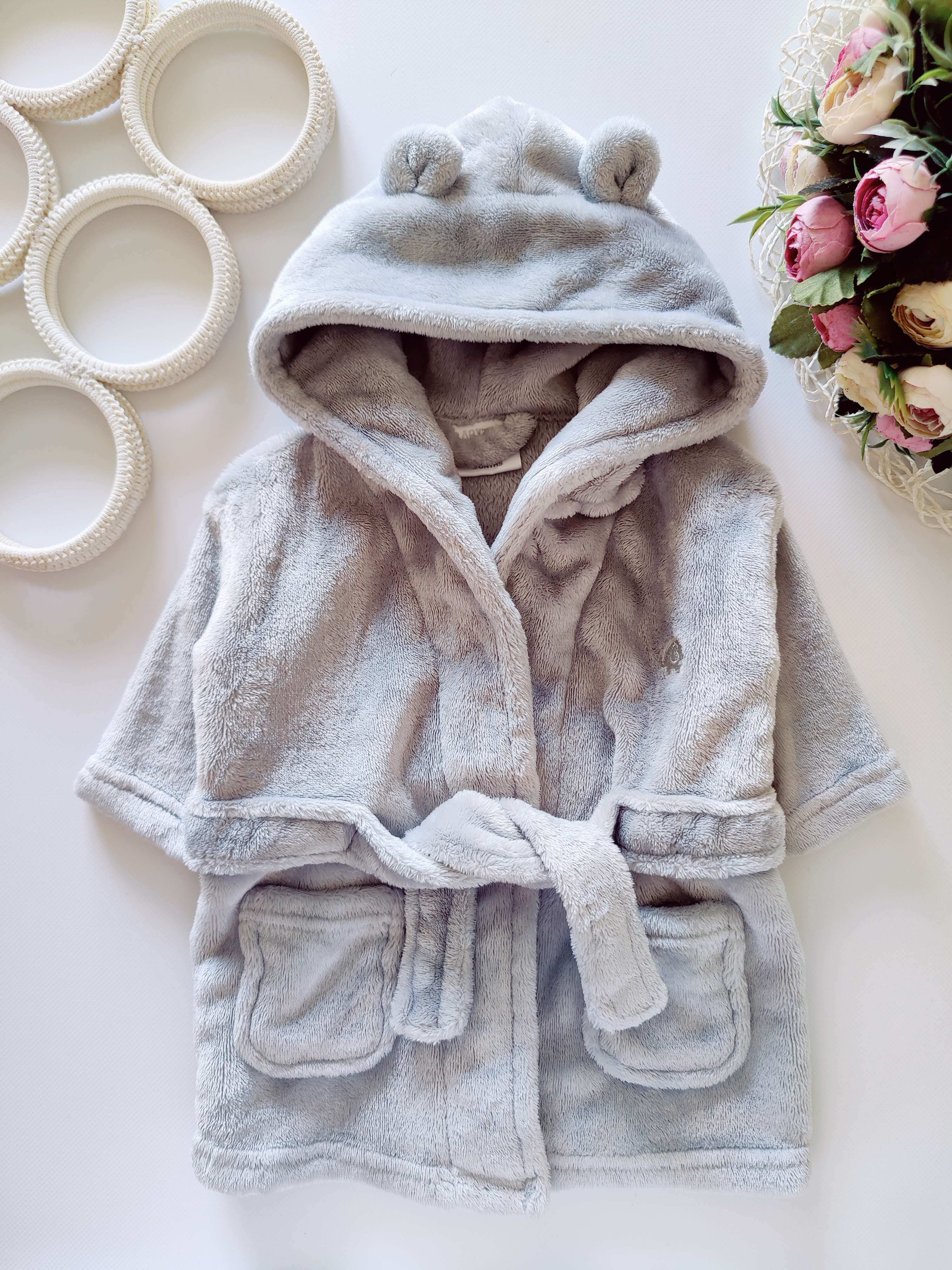 0-6 мес Красивый мягкий халат