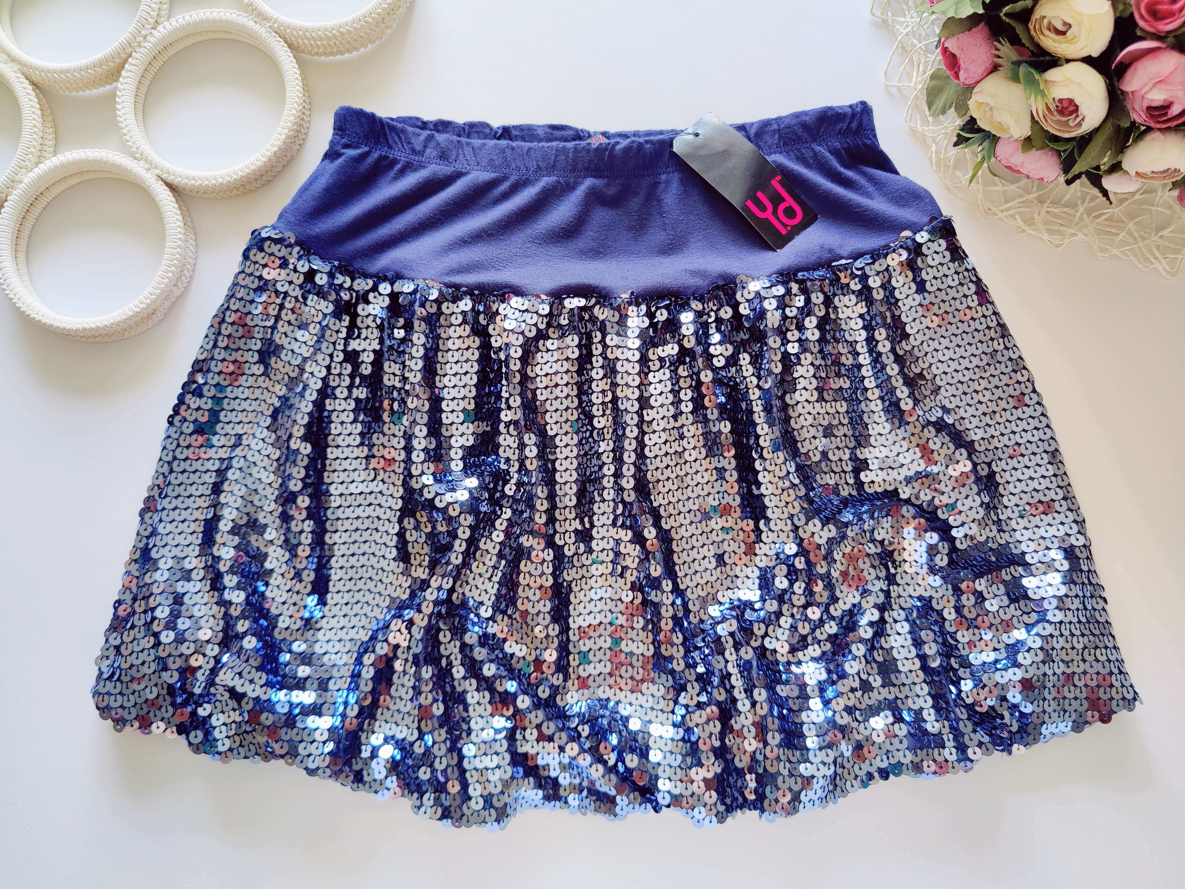 12,13 років, зріст 158 Нова спідниця в паєтках