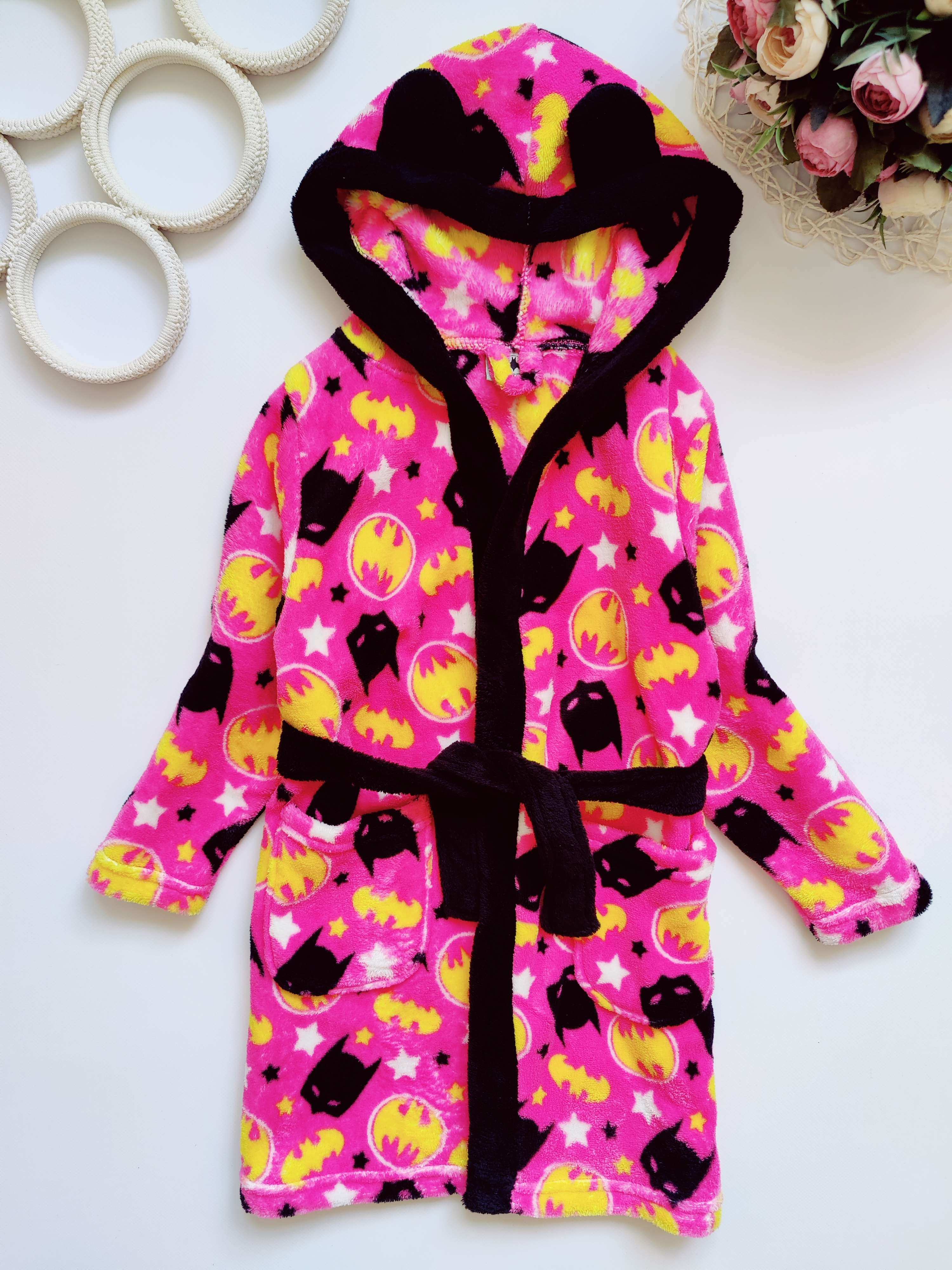 3,4 роки, зріст 98,104 Теплий халат бетмен