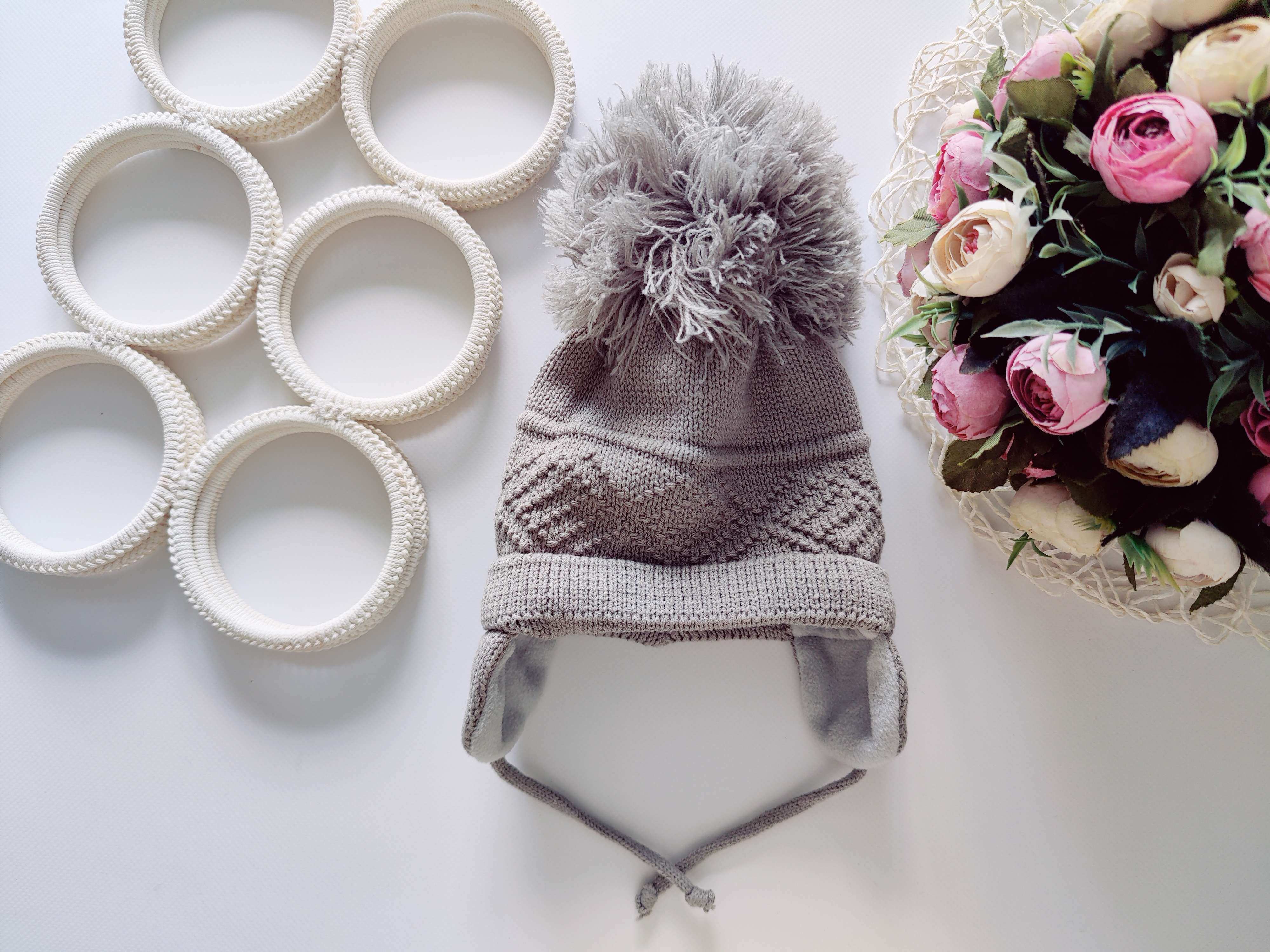 6-18 міс, Зимова шапка на флісі