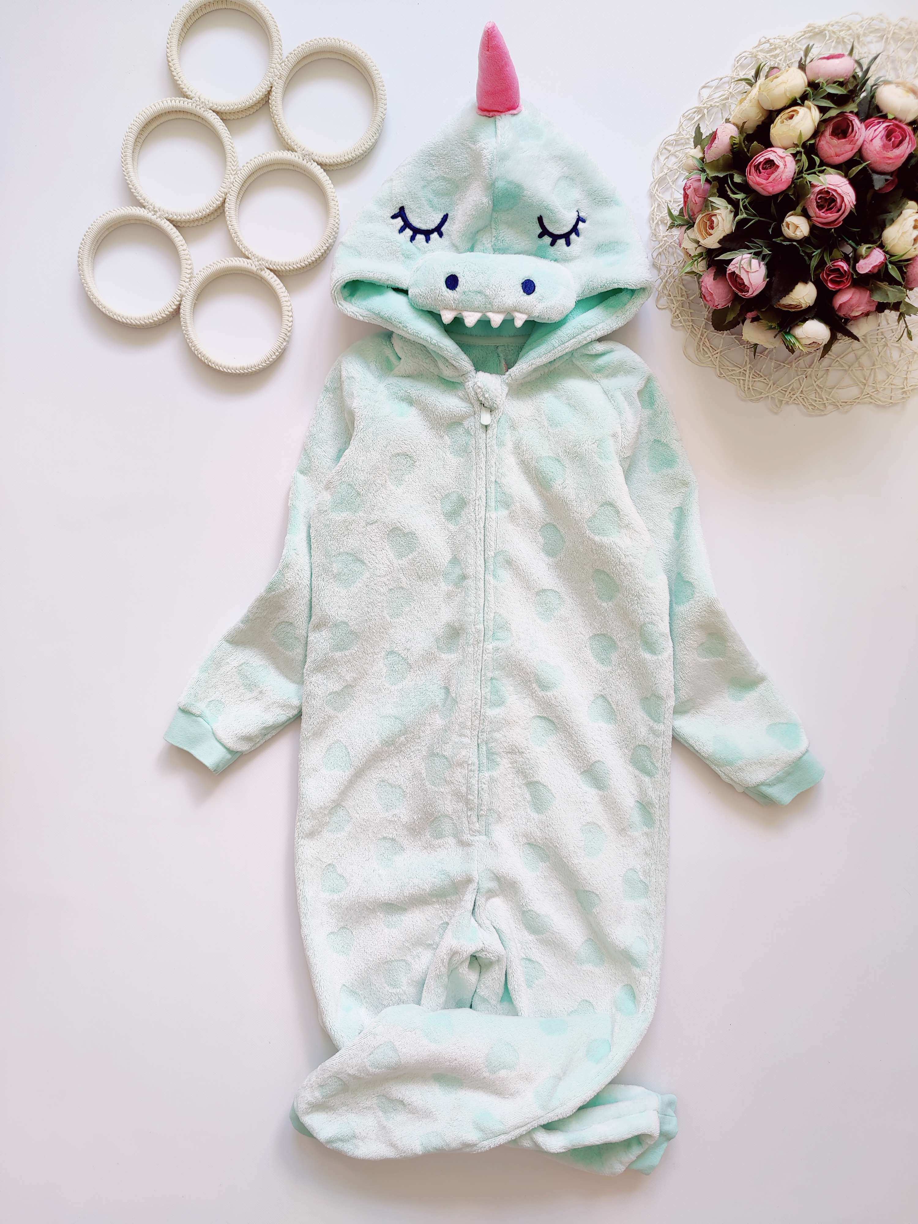 8,9 років, зріст 128,134 Теплий кігурумі єдиноріг