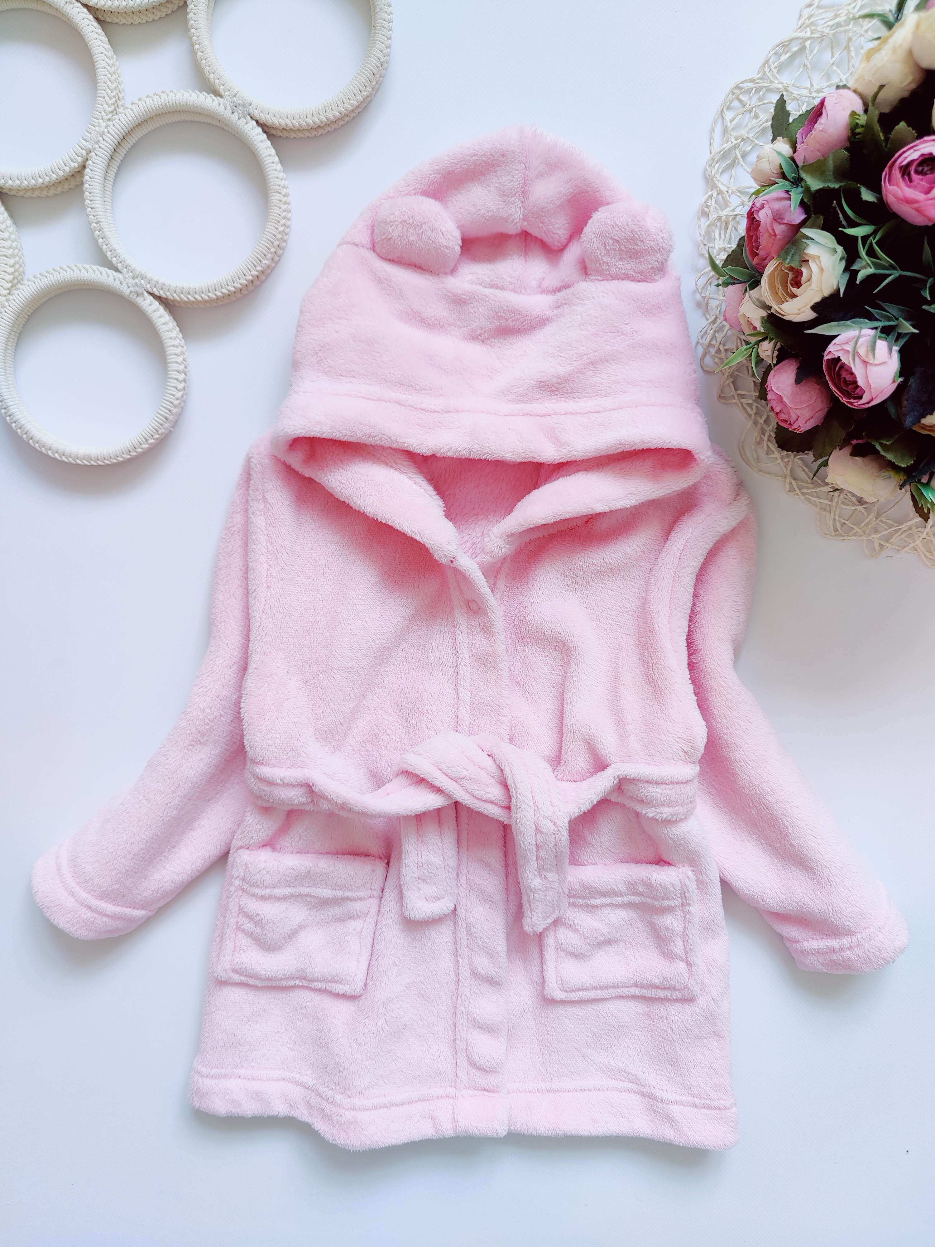 12,18 міс, Дитячий рожевий халат