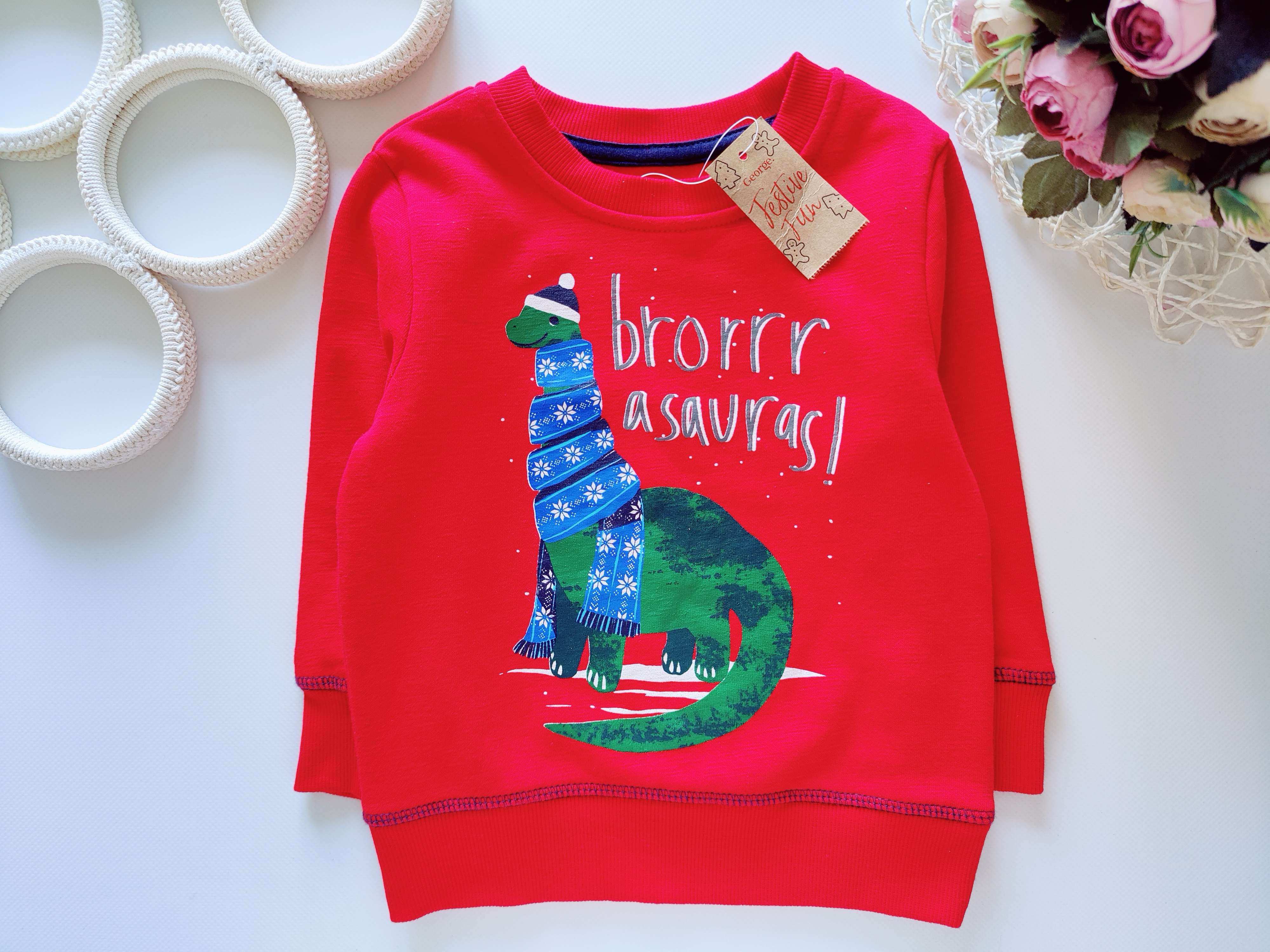 12,18 мес, рост 80,86 Новый свитшот на флисе з динозавром