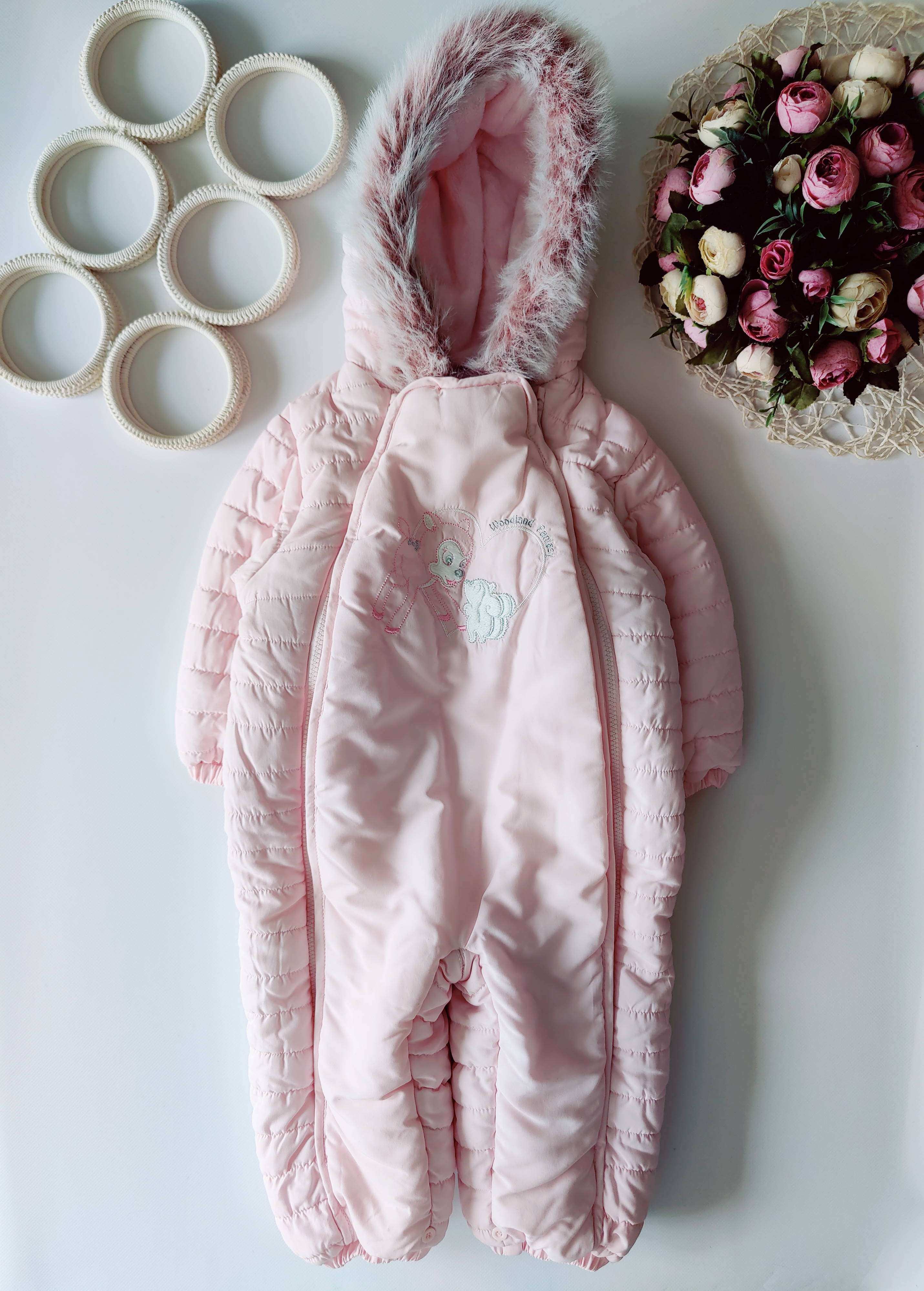 12,18 мес, рост 86 Теплый комбинезон на синтепоне Baby Club