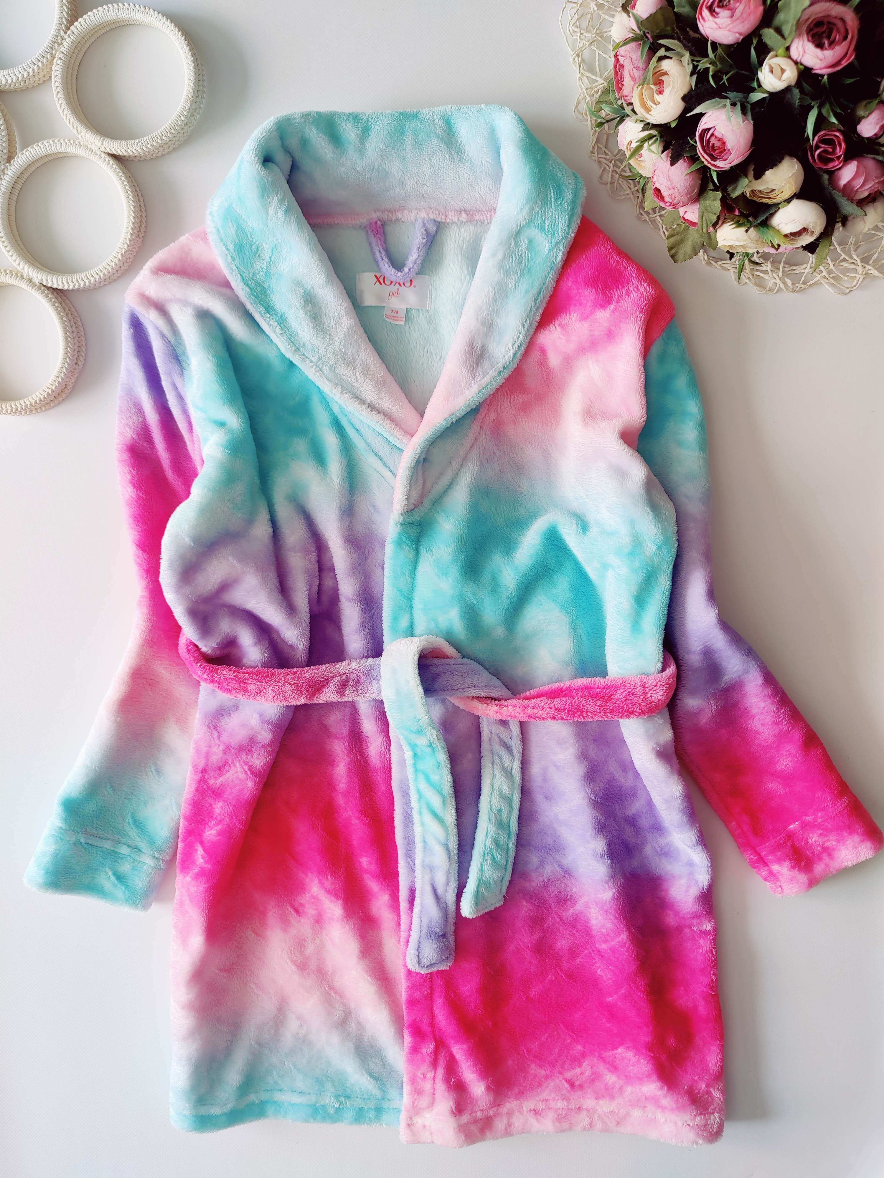 7,8 лет, рост 122,128 Халат детский