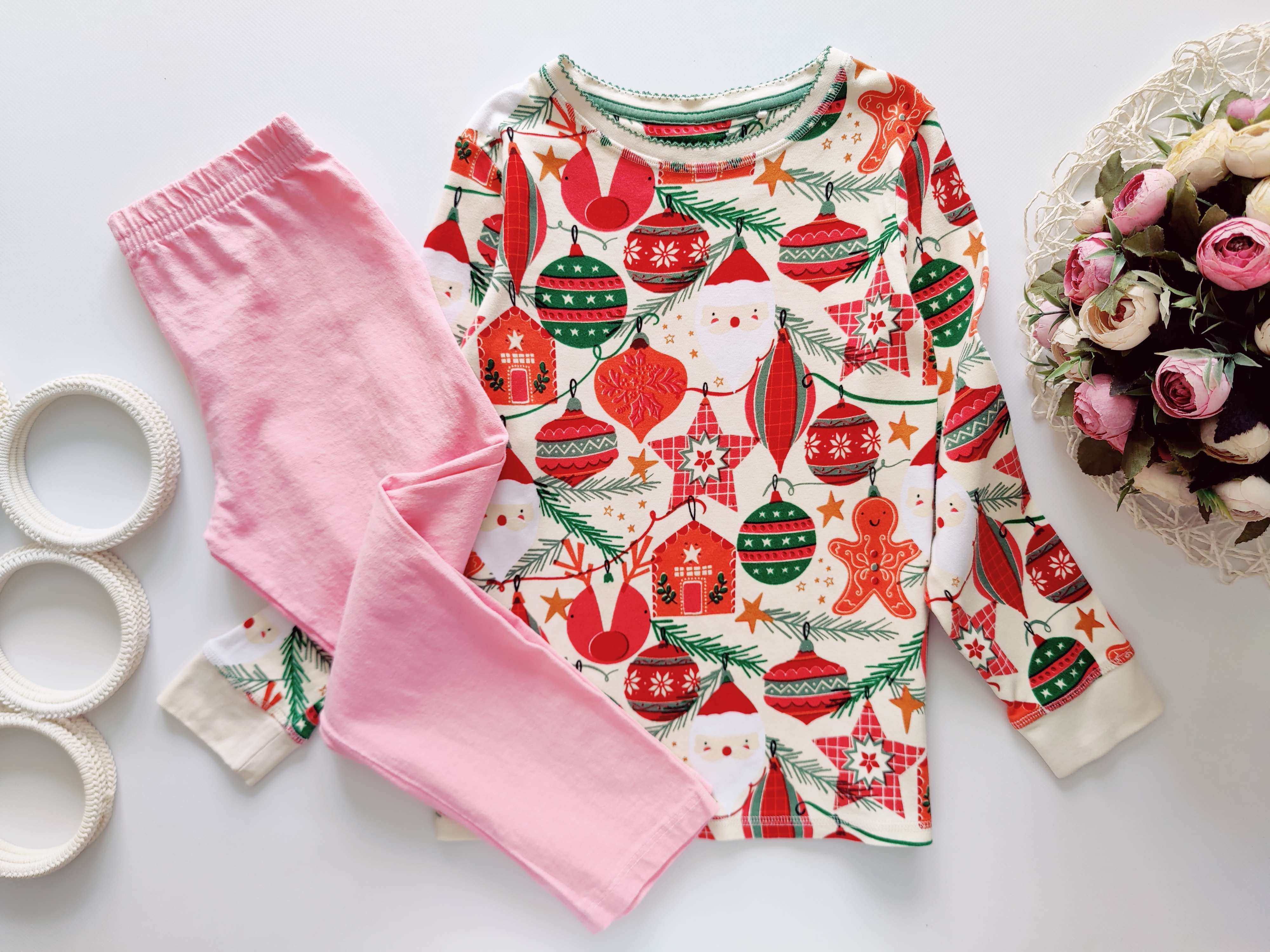 8,9 років, зріст 128-134 Новорічна набірна піжама