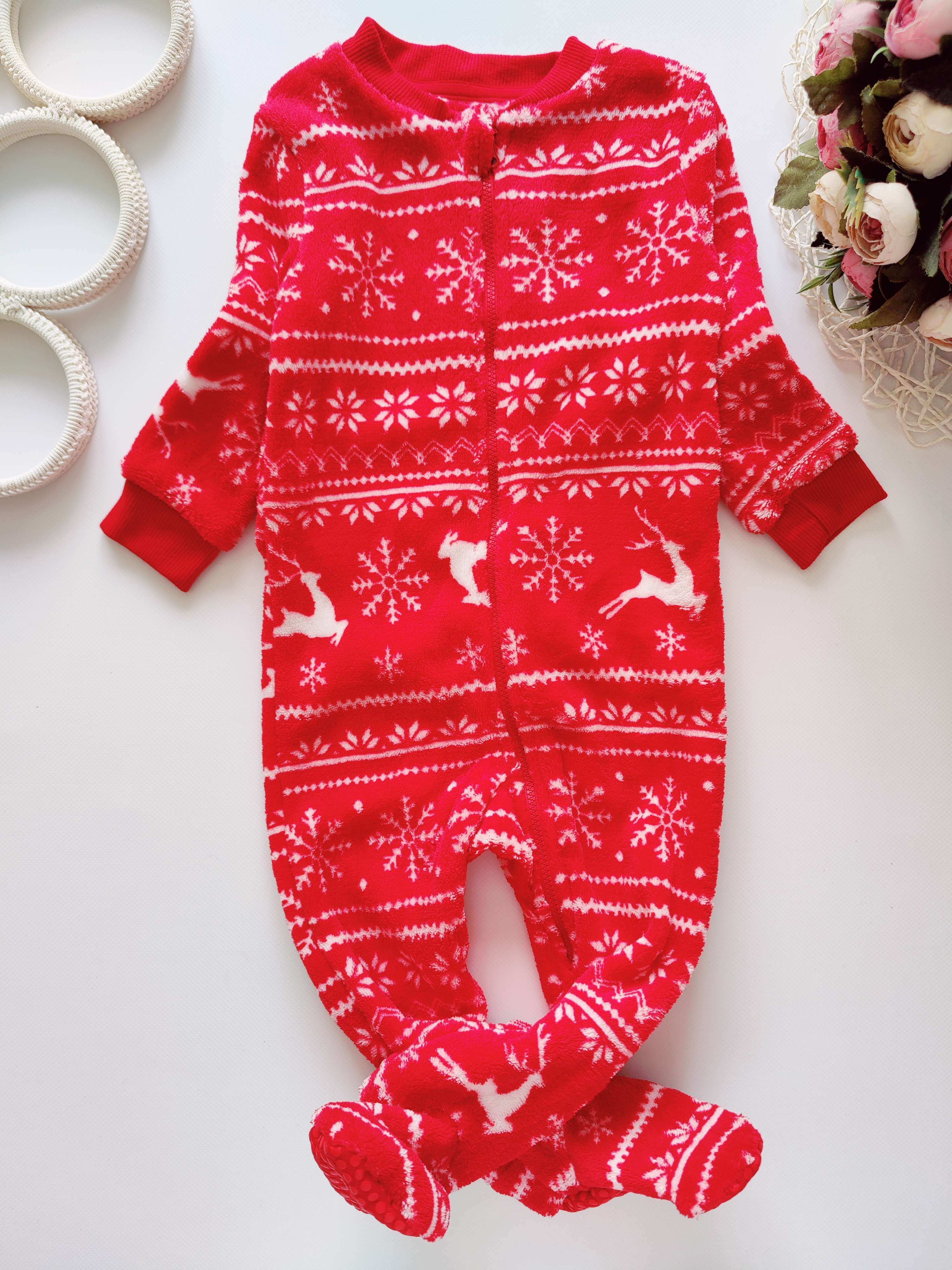 9,12 мес Теплый новогодний человечек