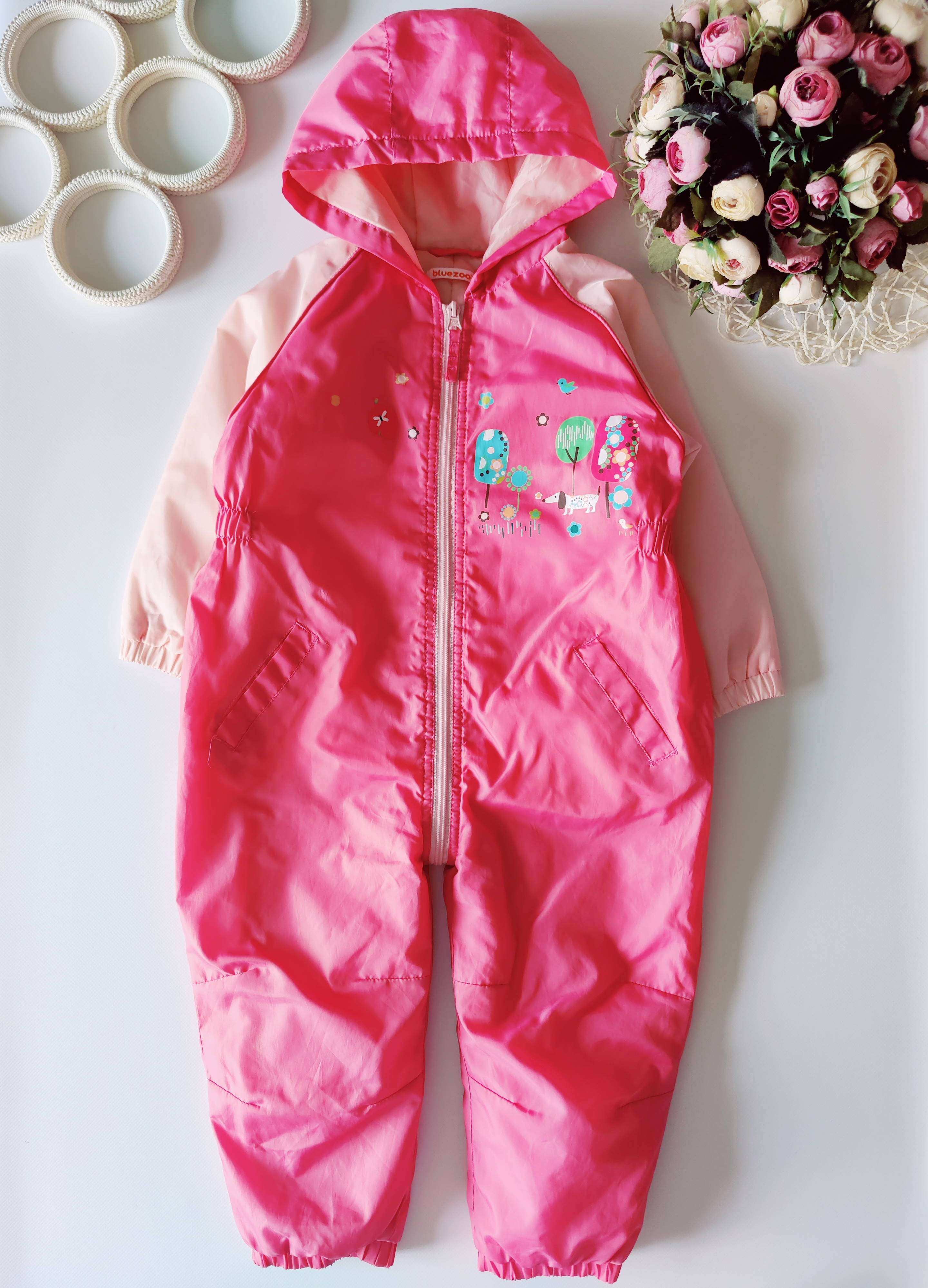 2,3 года, рост 98 Демисезонный комбинезон на синтепоне